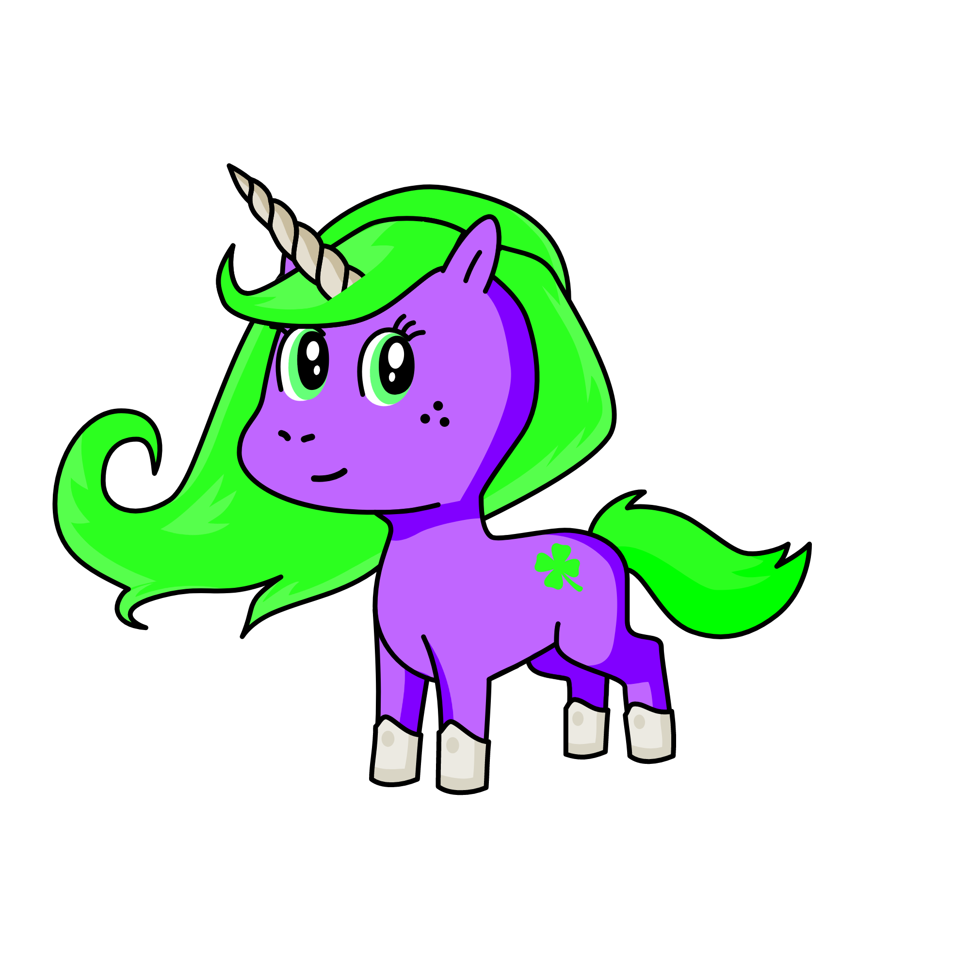 greeny, the unicorn