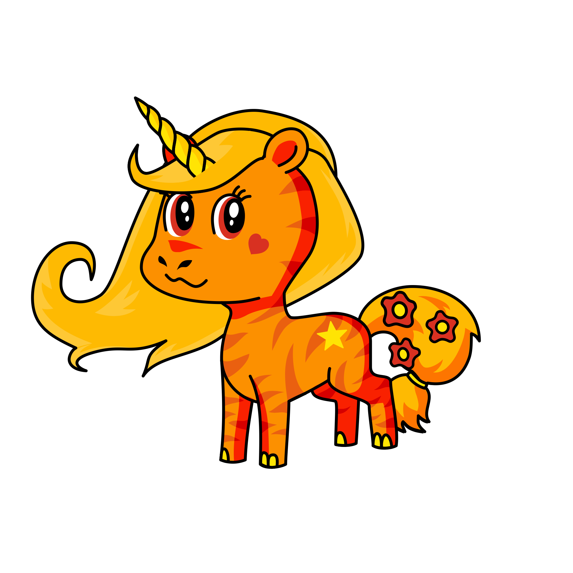 Celeste Star, the unicorn
