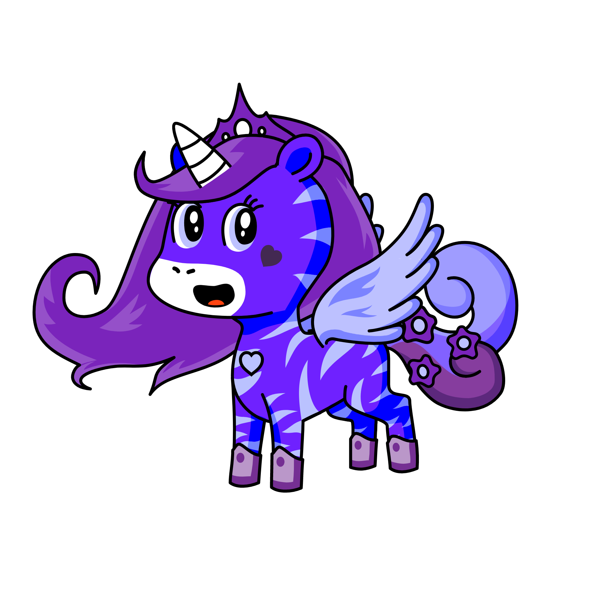 Luna Violet, the unicorn