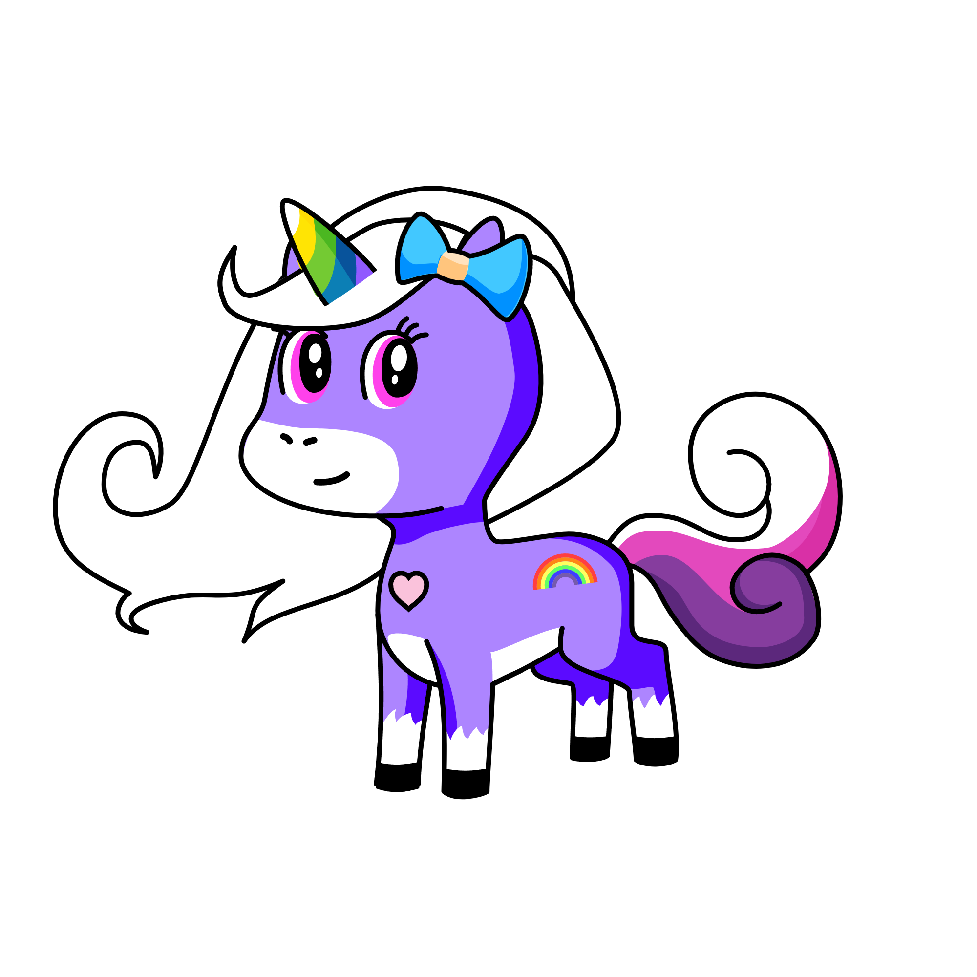 Rainbowdash, the unicorn