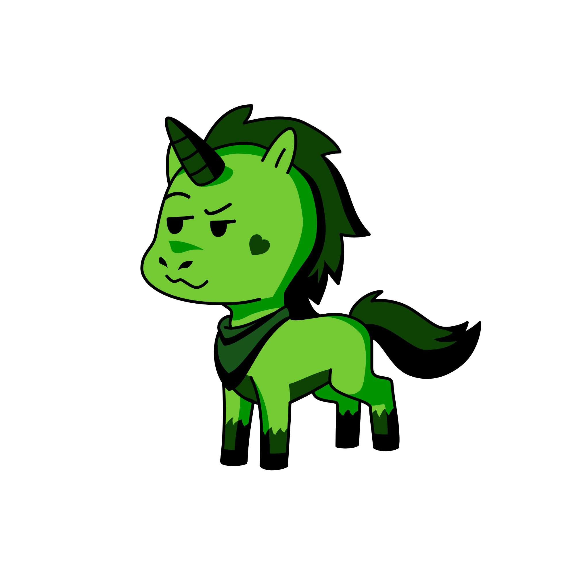 Green gang, the unicorn