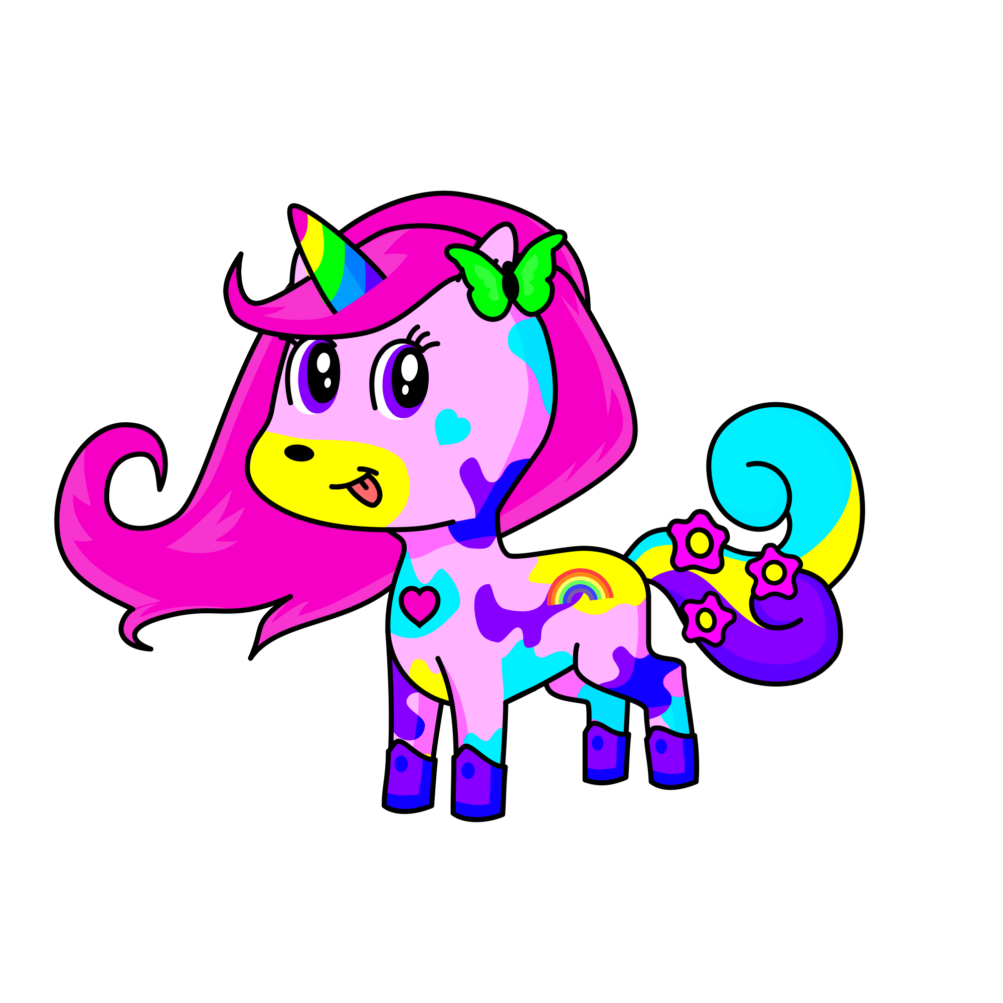 Sprinkle paws, the unicorn