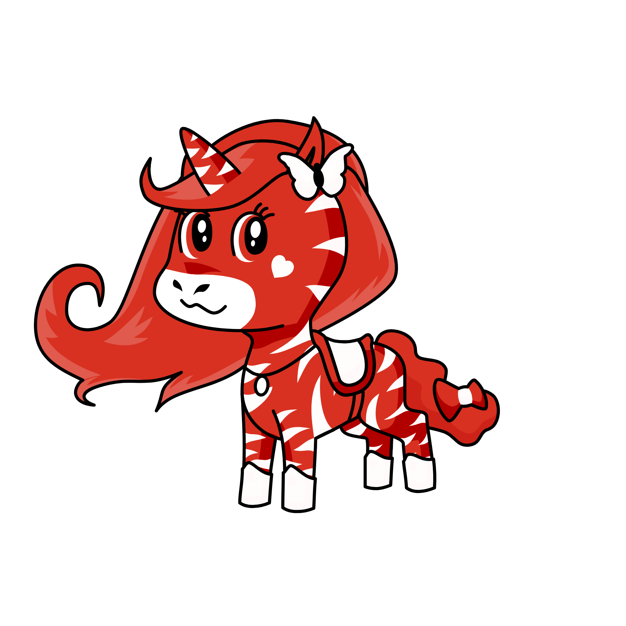 Candy Cane, the unicorn