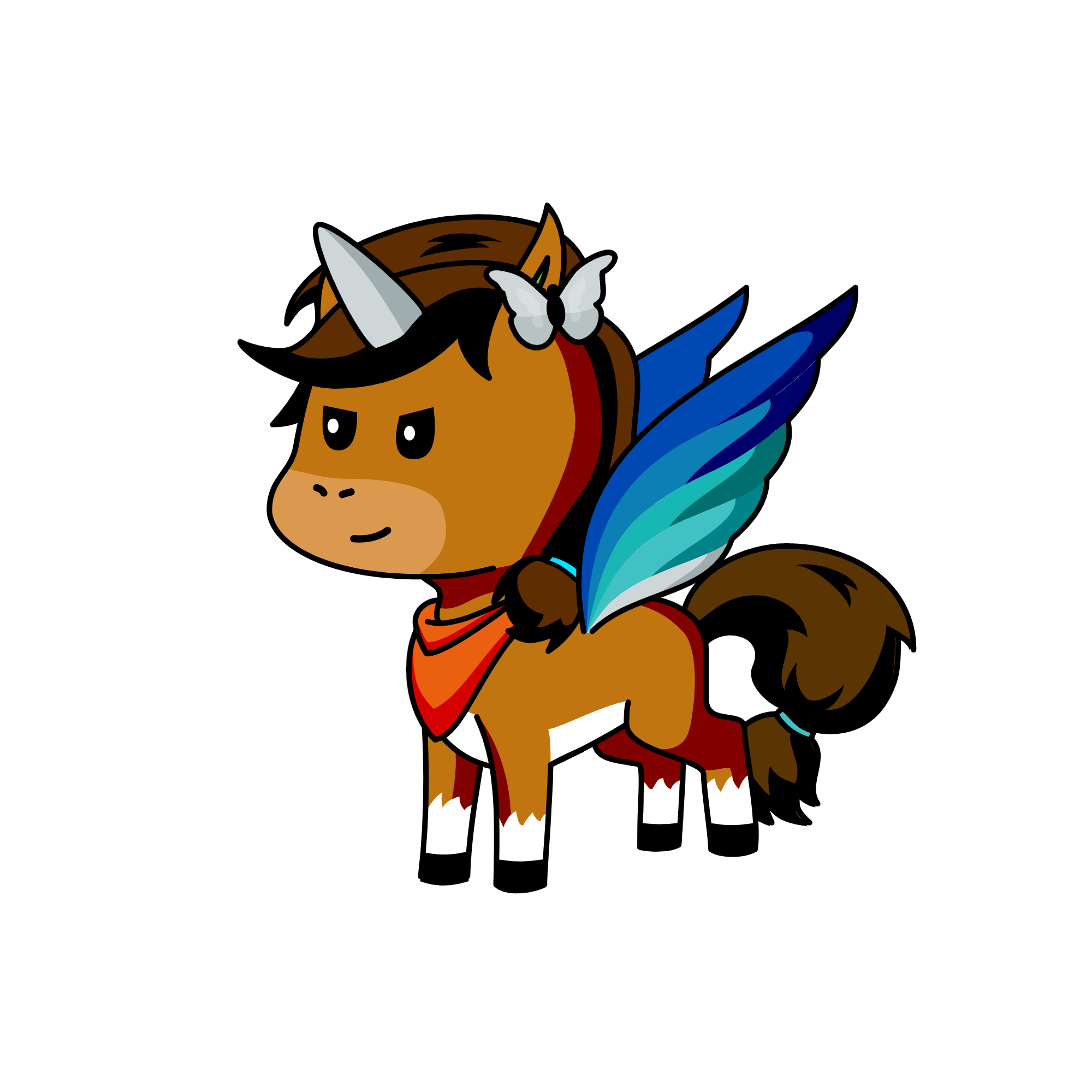 Unicorn With Beautiful wings, the unicorn