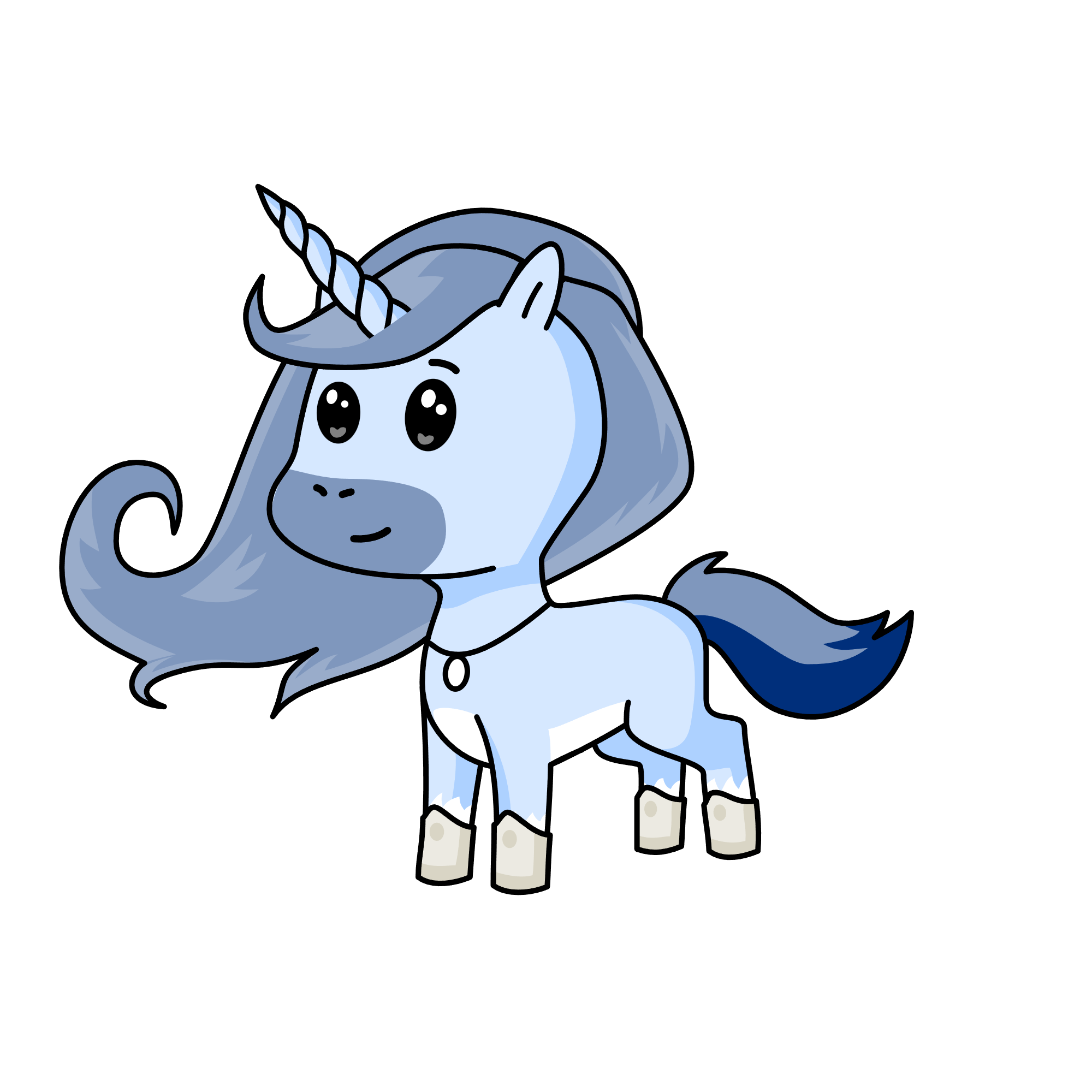 Bluey, the unicorn