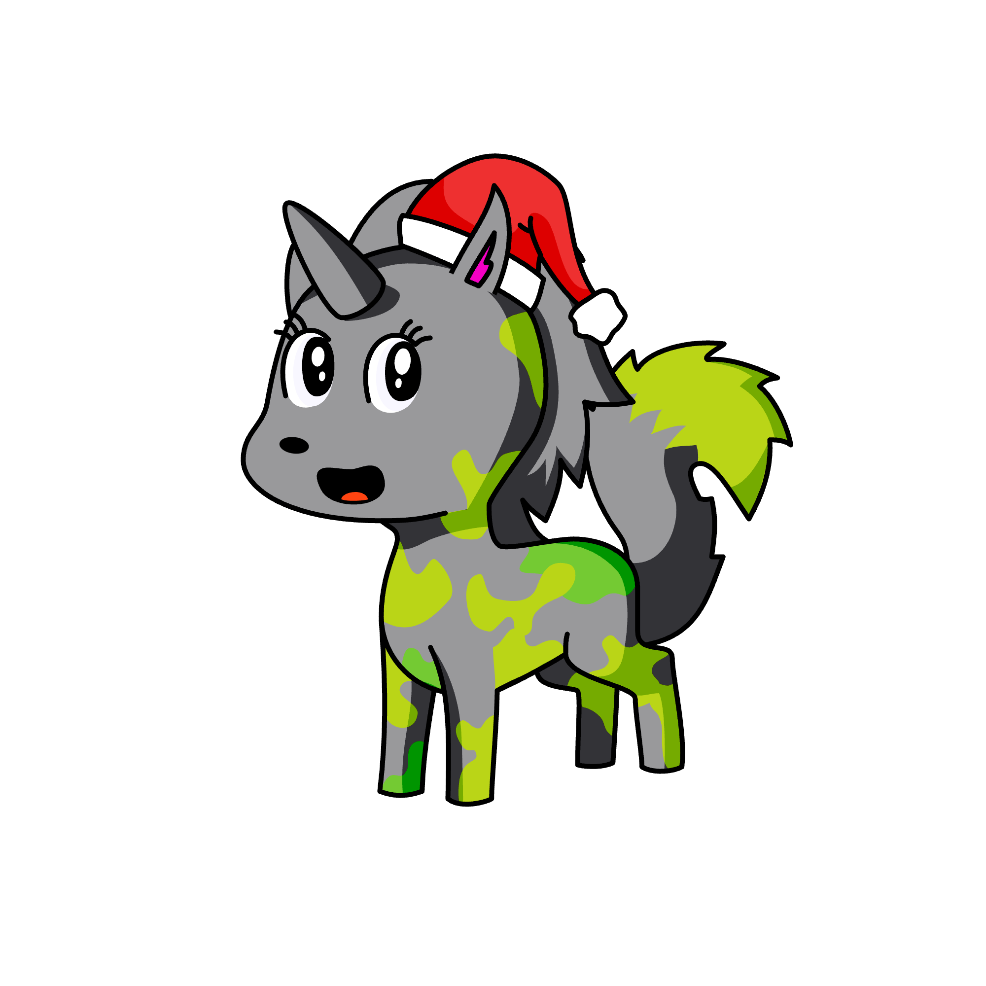 Christmas poopoo, the unicorn