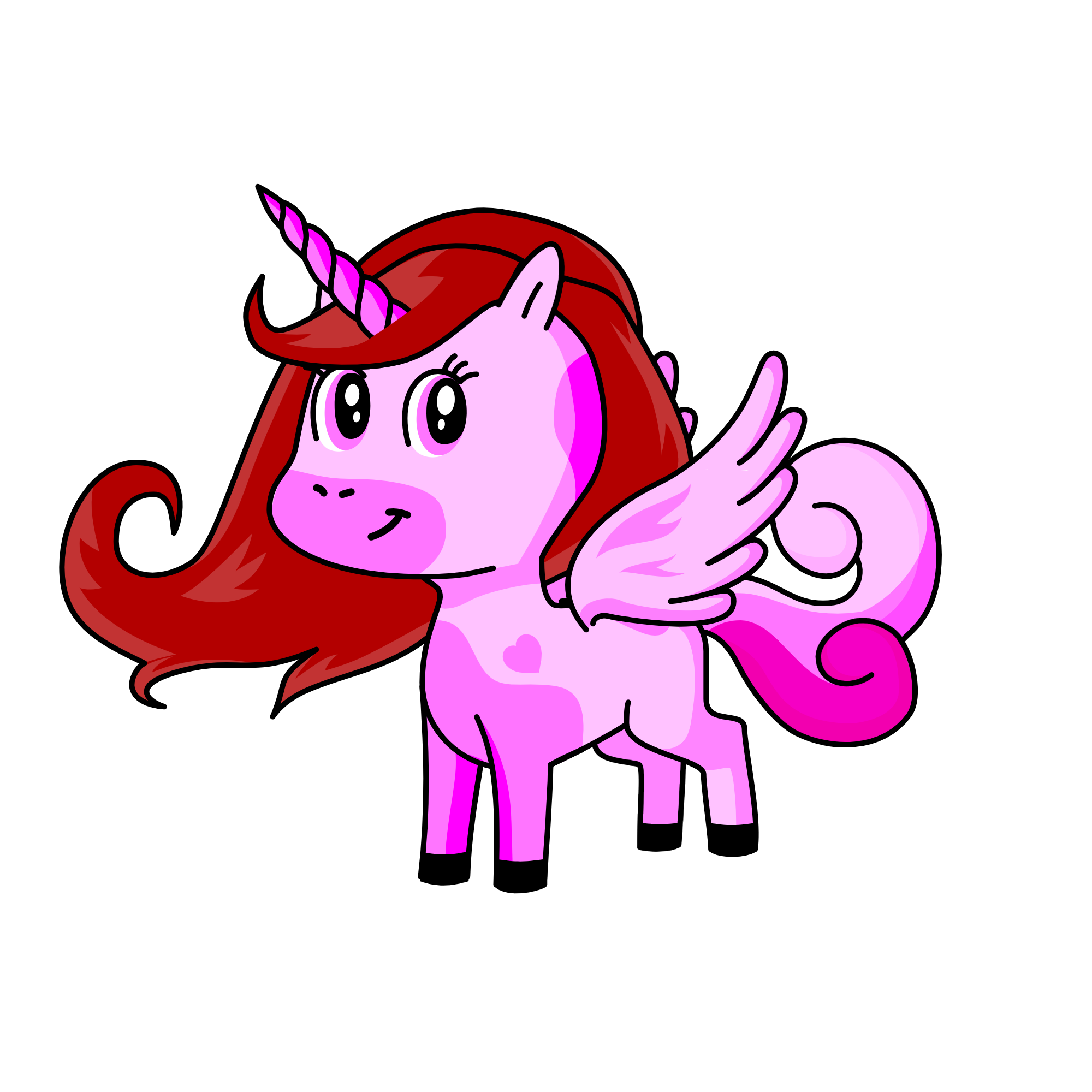 cute, the unicorn