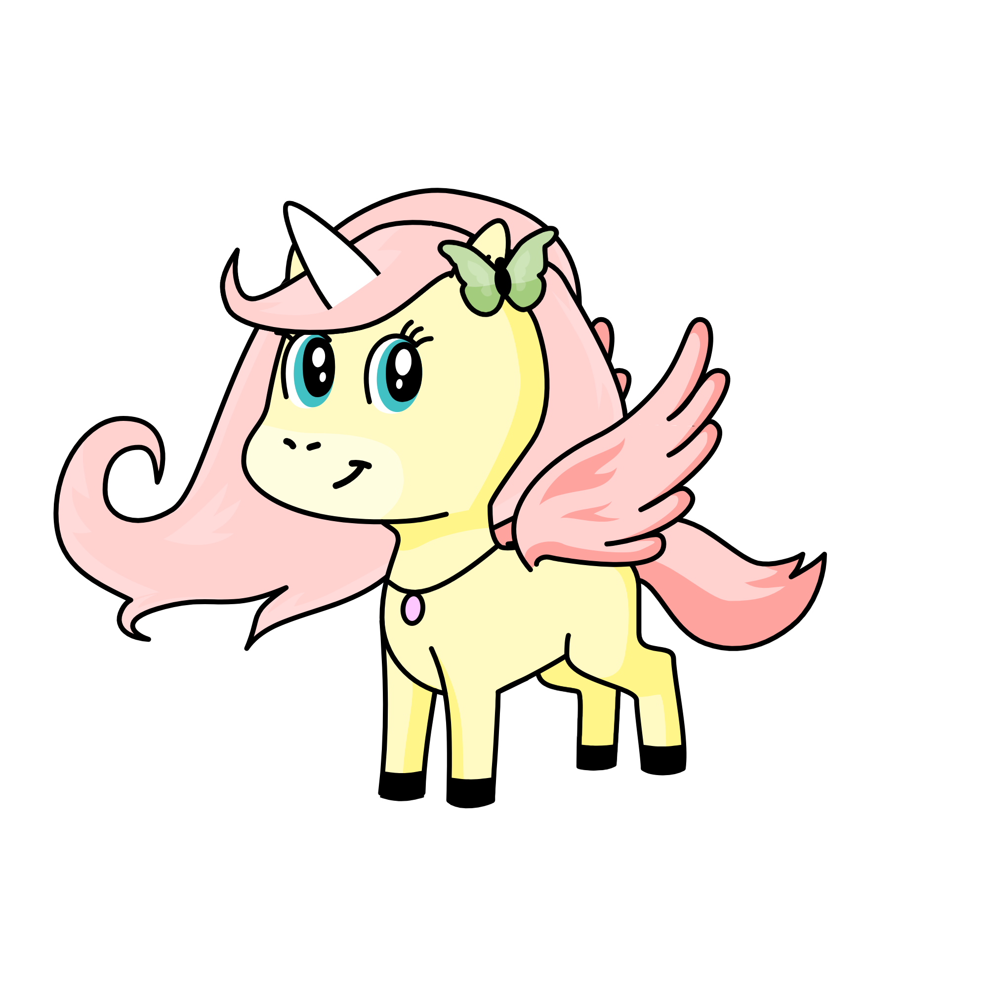 fluttershy, the unicorn