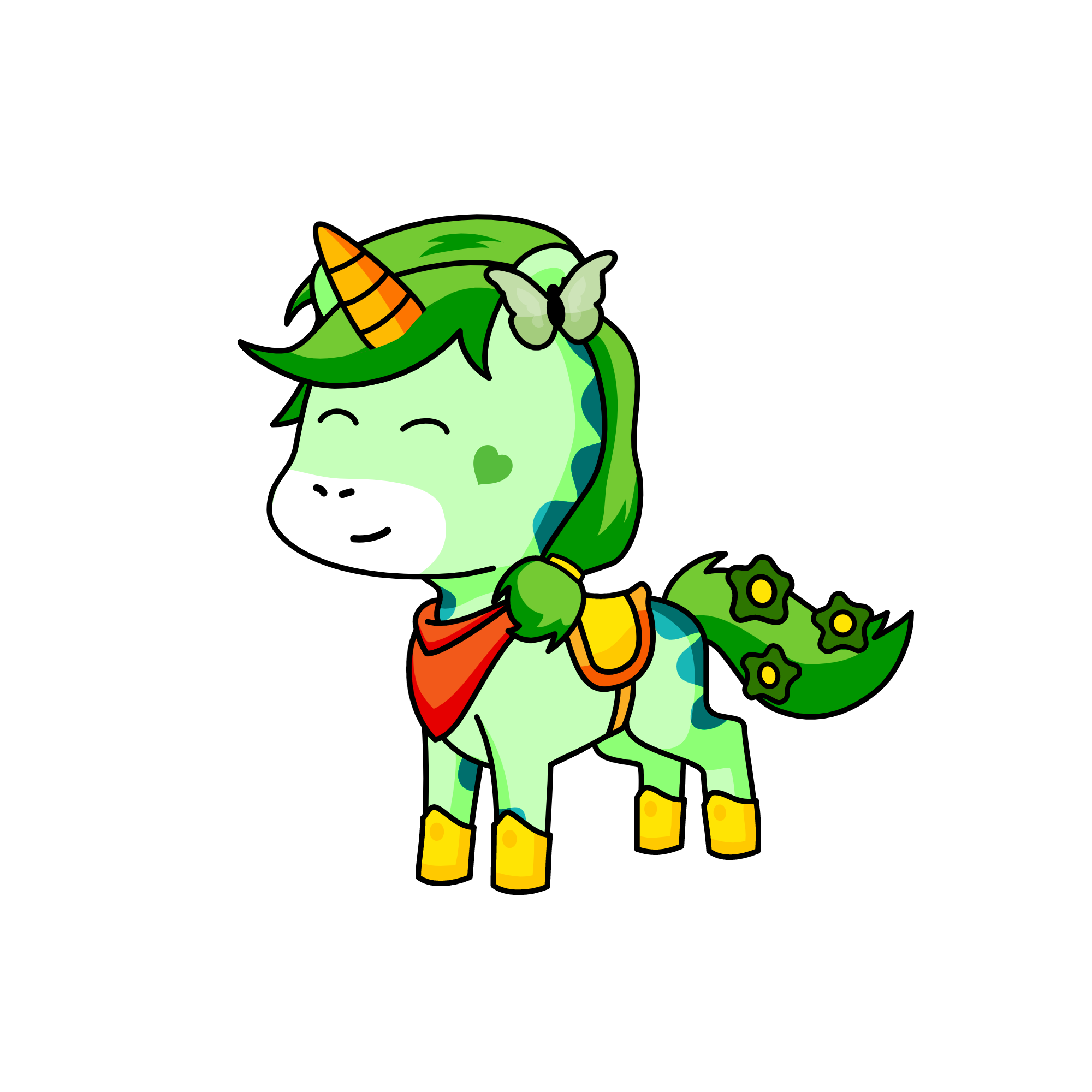 flutter, the unicorn