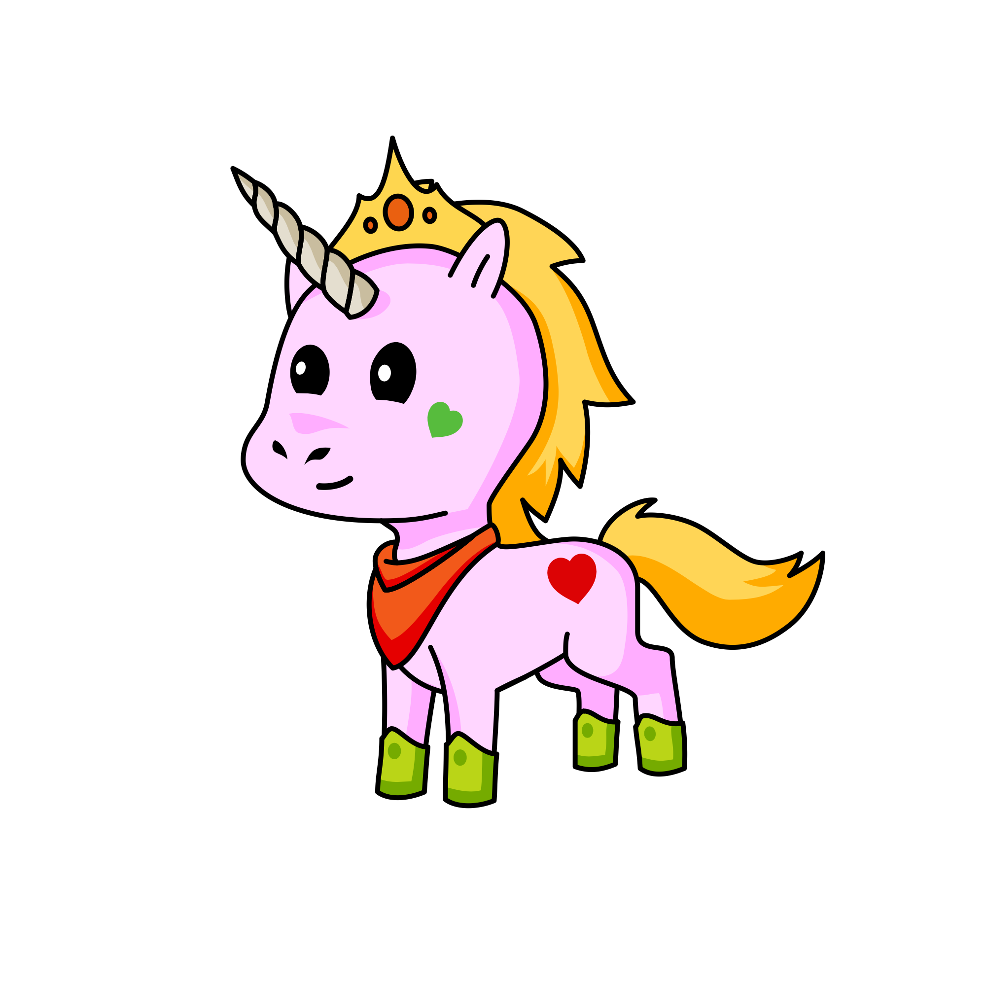 Pinky cake, the unicorn