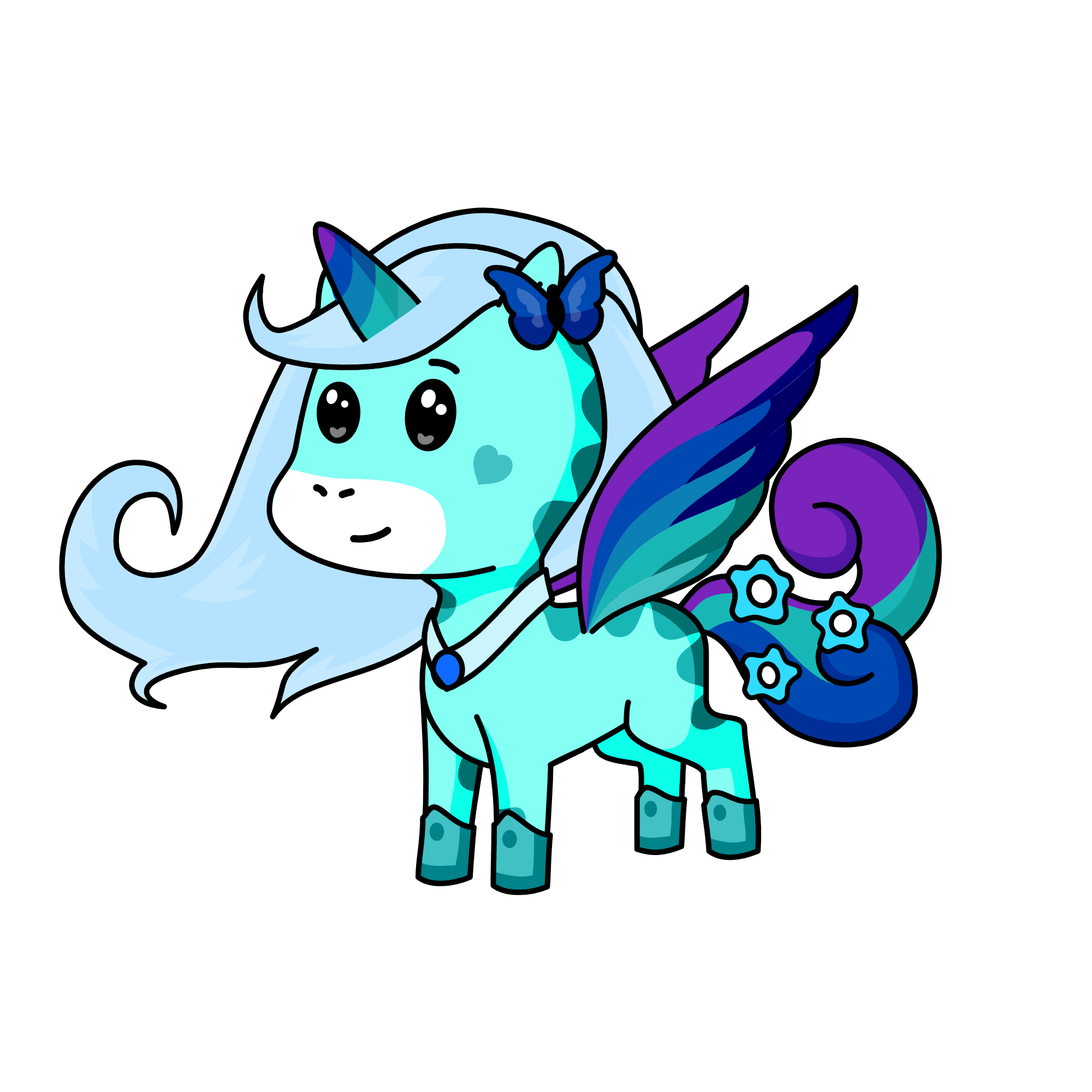 winter, the unicorn