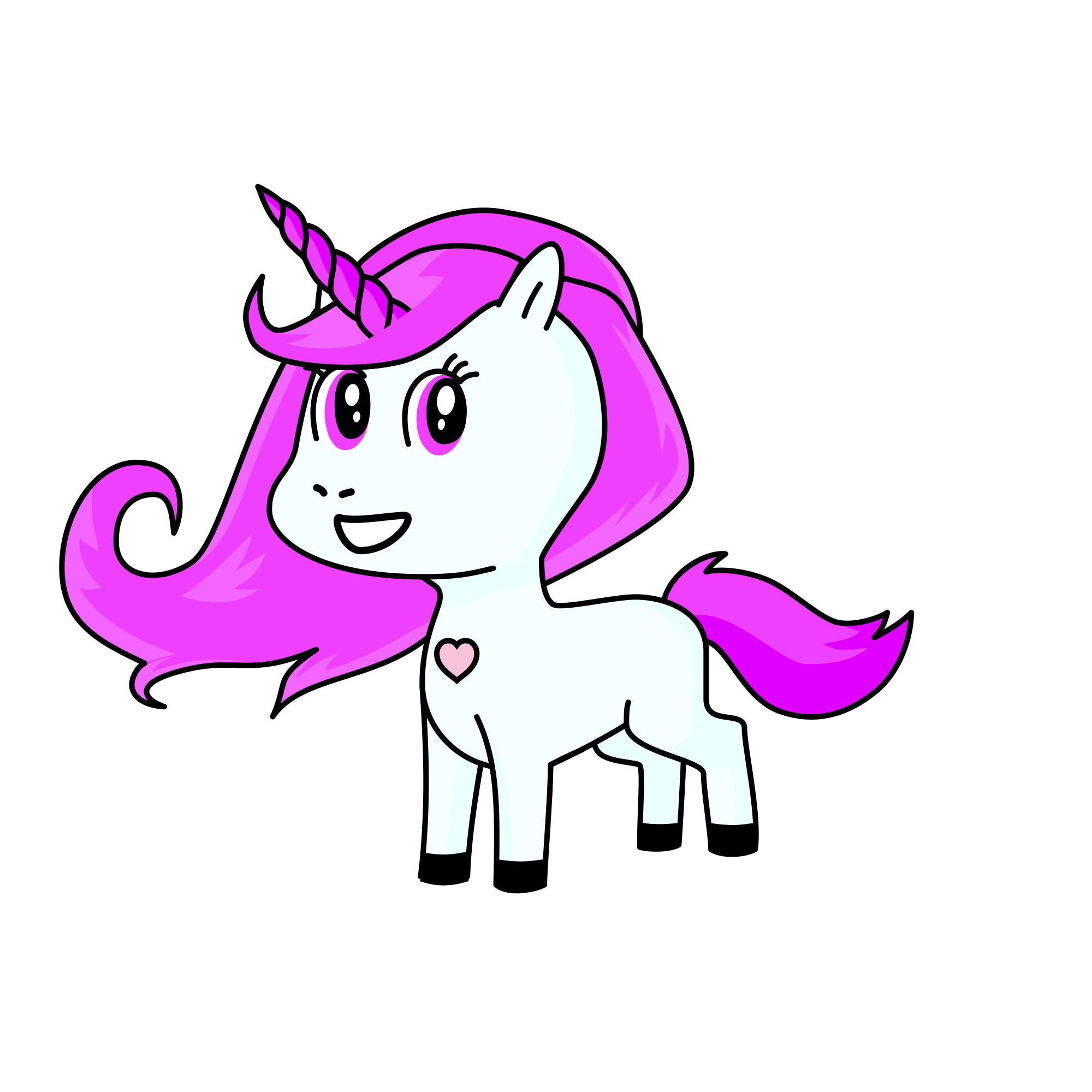 Ribbon , the unicorn