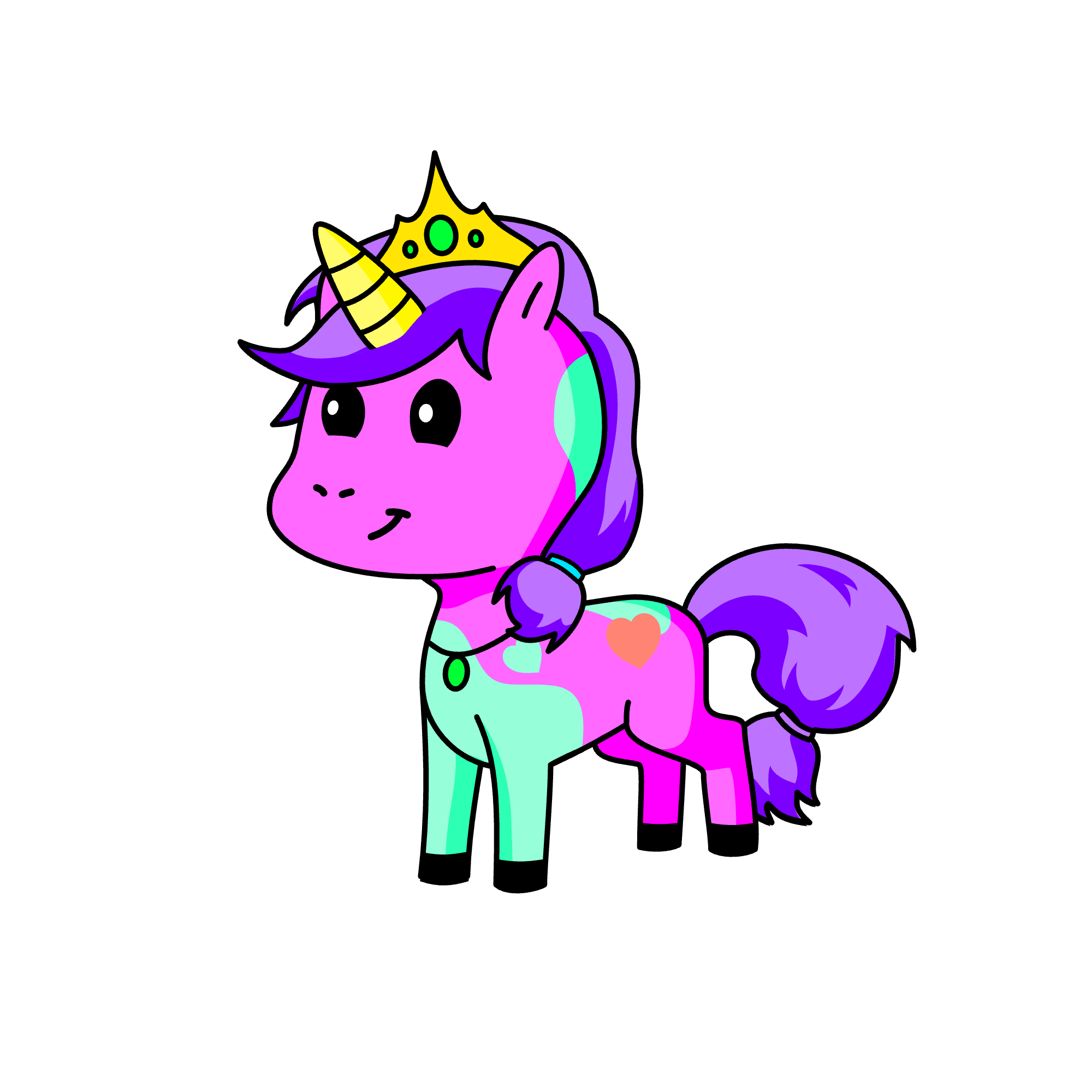 Roses, the unicorn