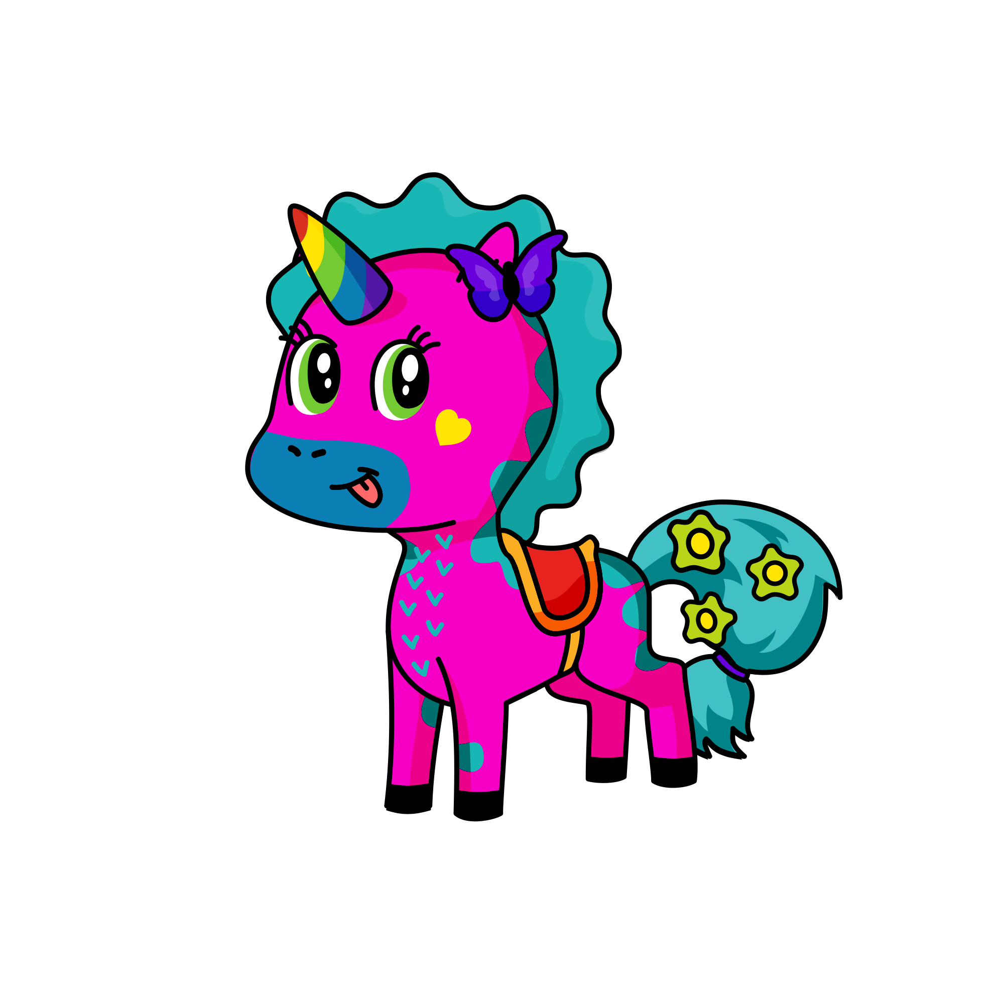 Sparkles, the unicorn