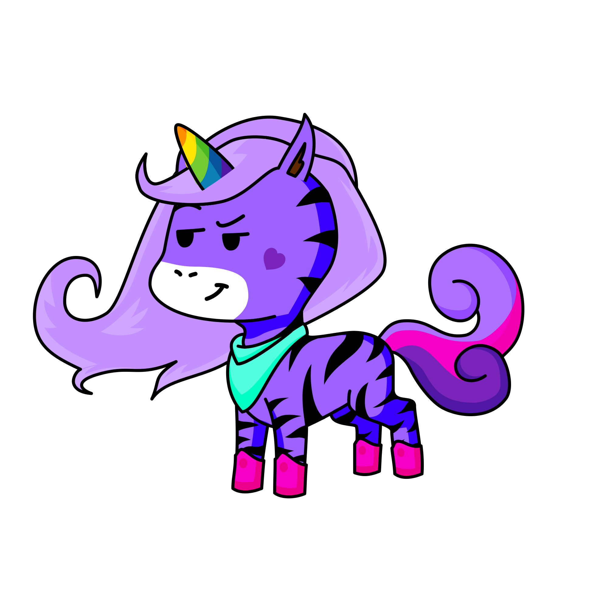Sparkles, the unicorn