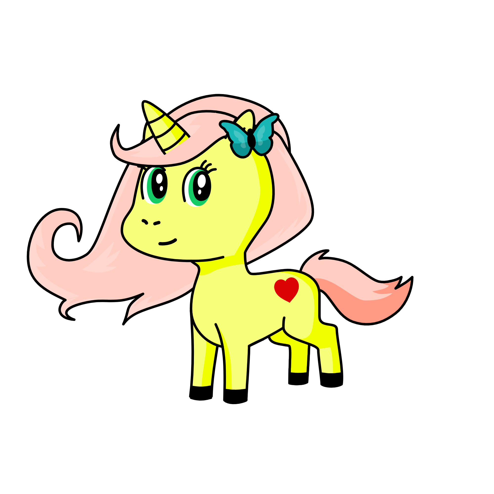 Fluttershy, the unicorn