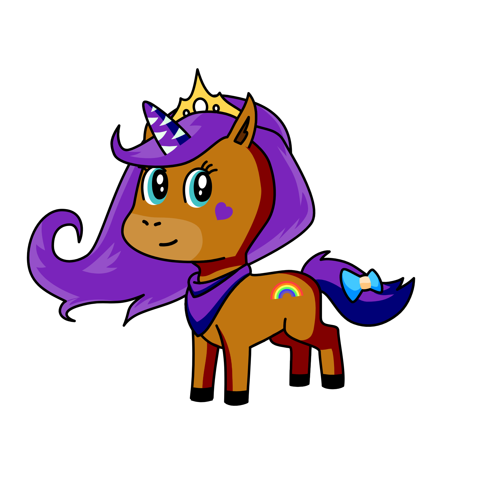 Violet, the unicorn