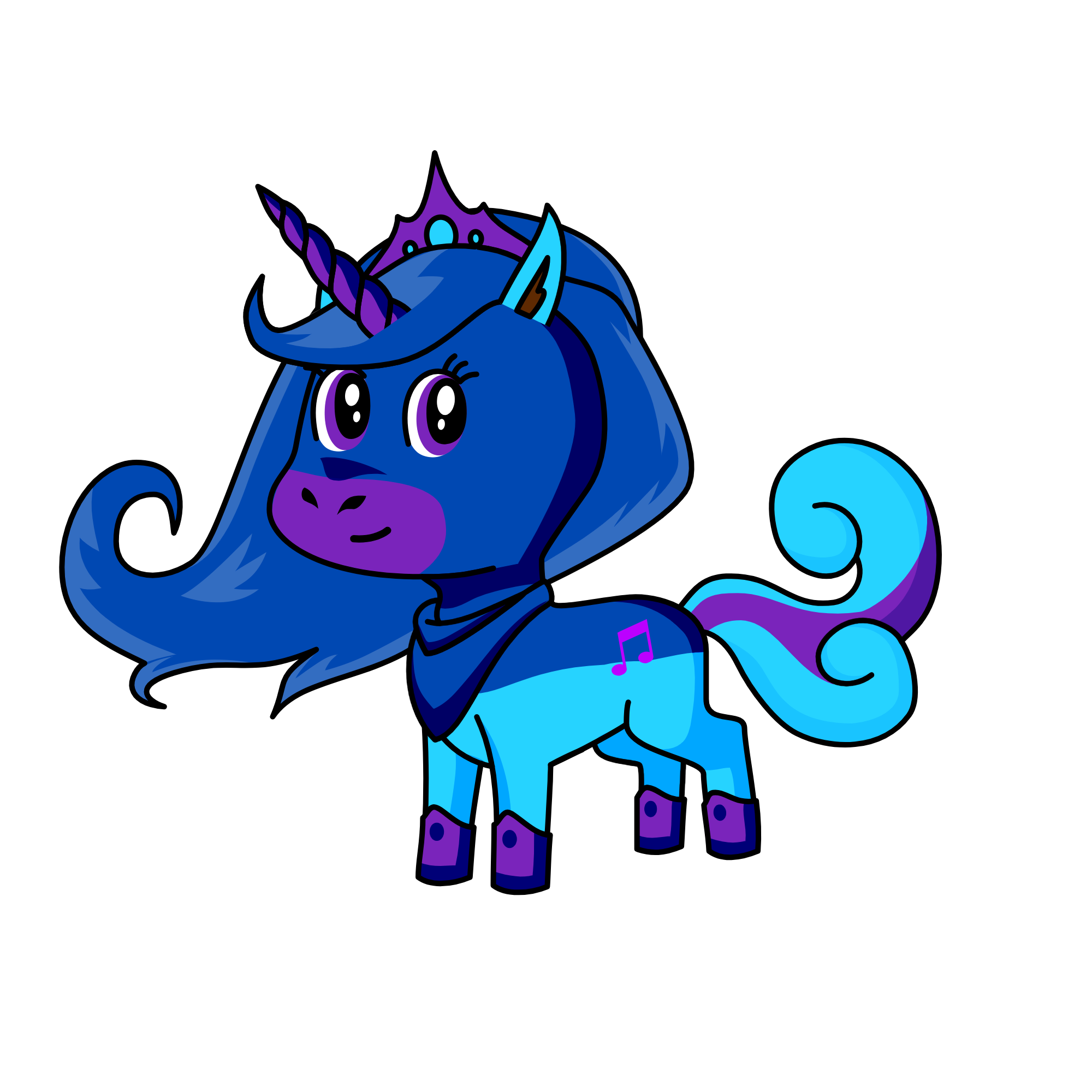 Techy, the unicorn