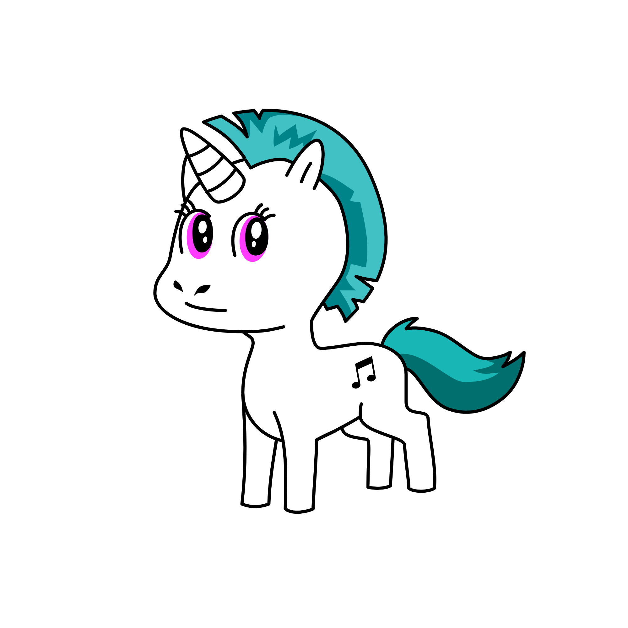 Dj Pon, the unicorn