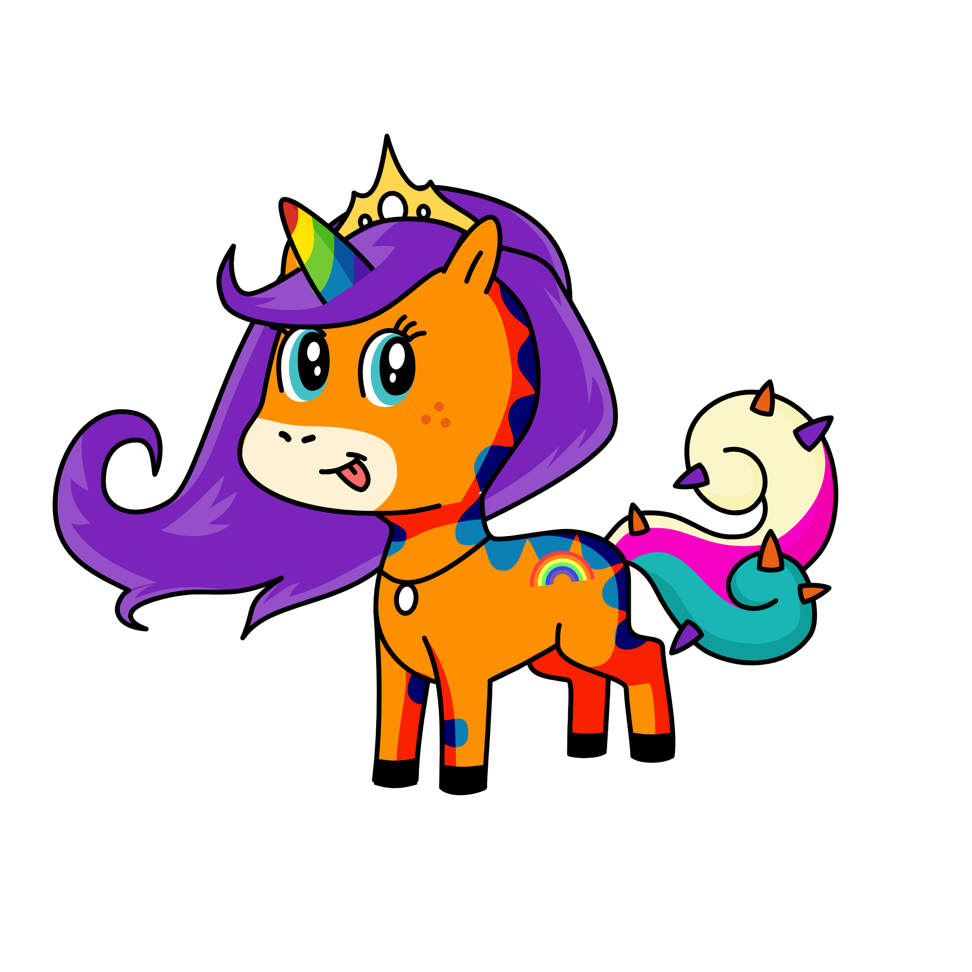 Rainbow magic princess, the unicorn