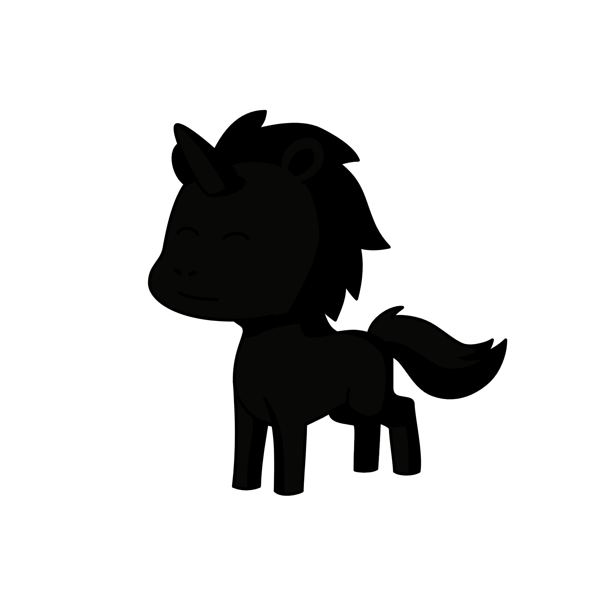 Black Something, the unicorn