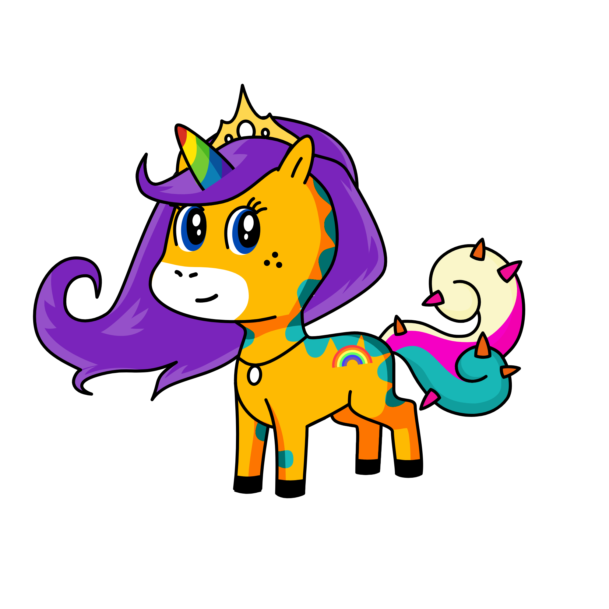 Rainbow magic princess, the unicorn