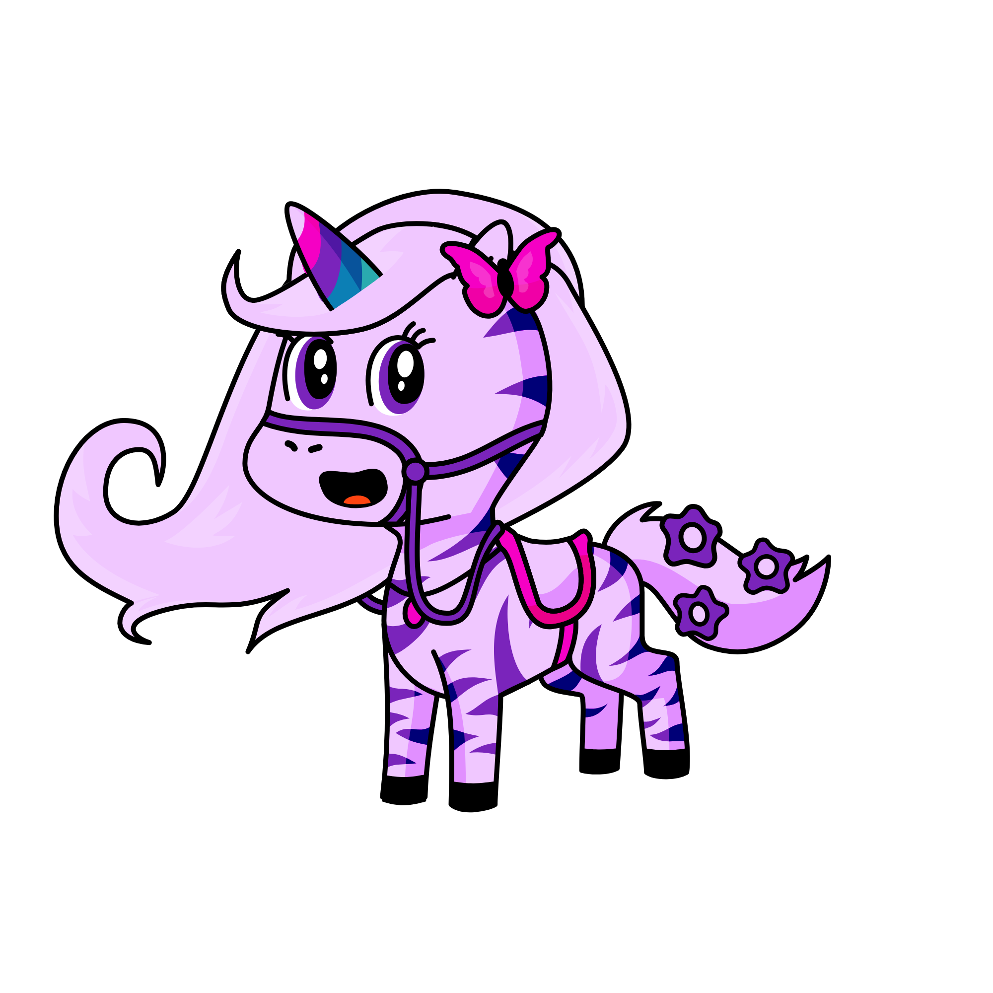 wolf girl, the unicorn