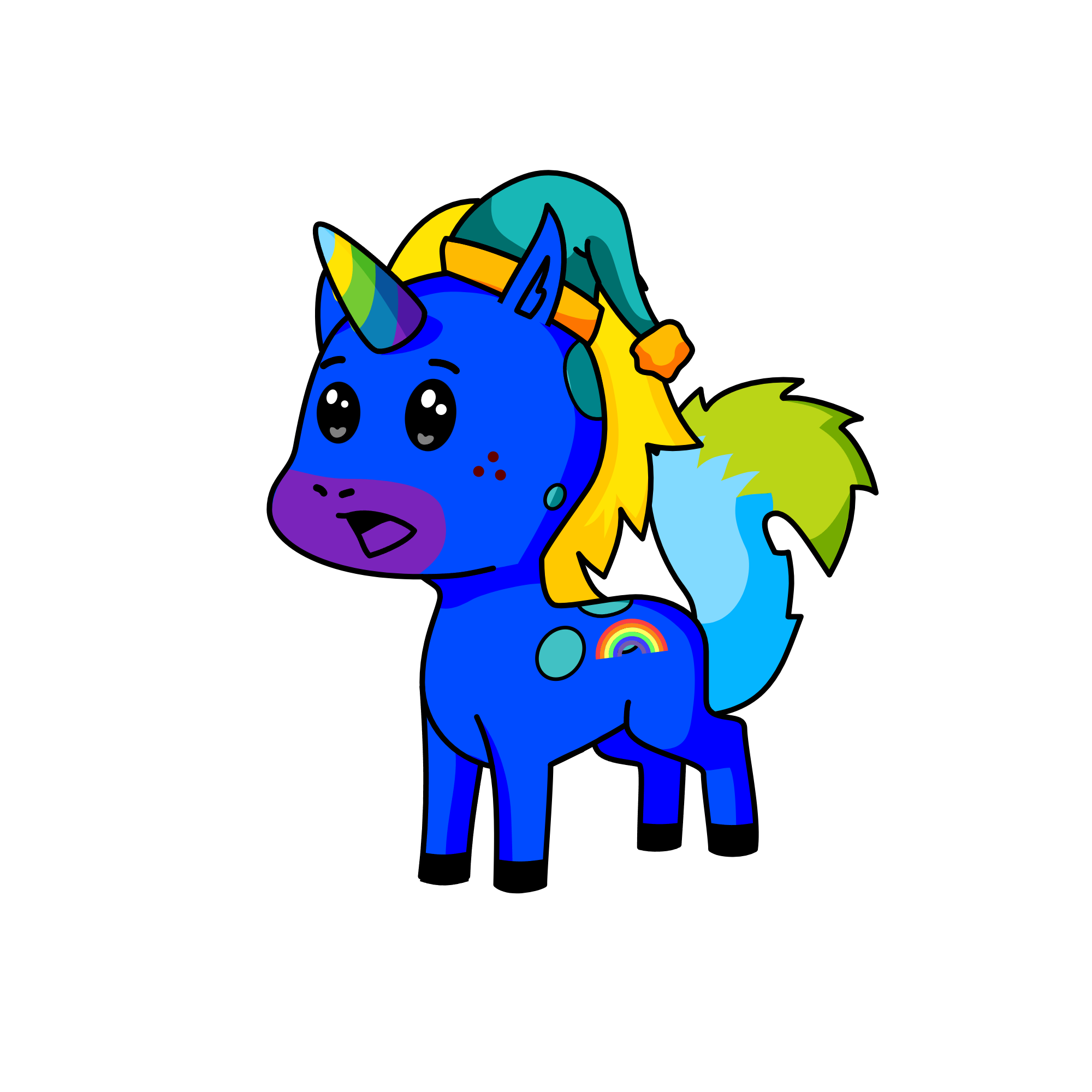 gliter bomb, the unicorn