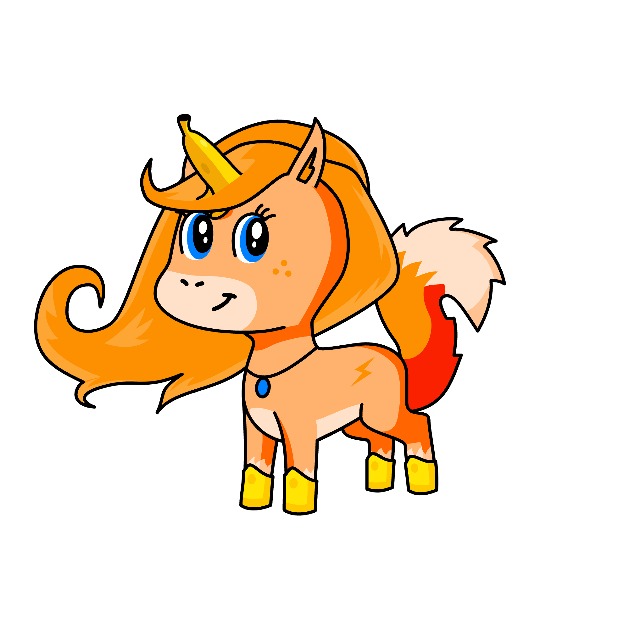 Queen Fox, the unicorn