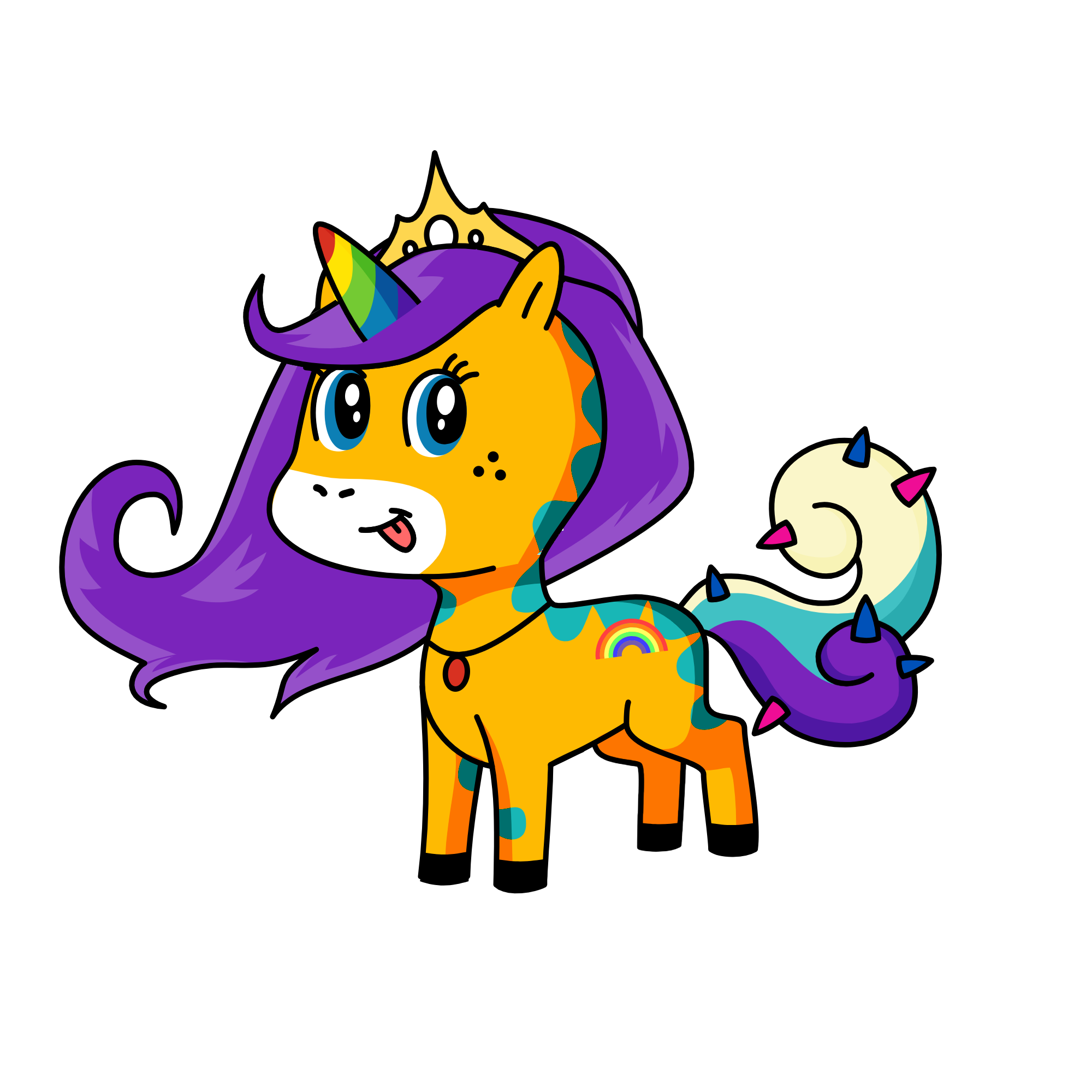 Rainbow magic princess, the unicorn
