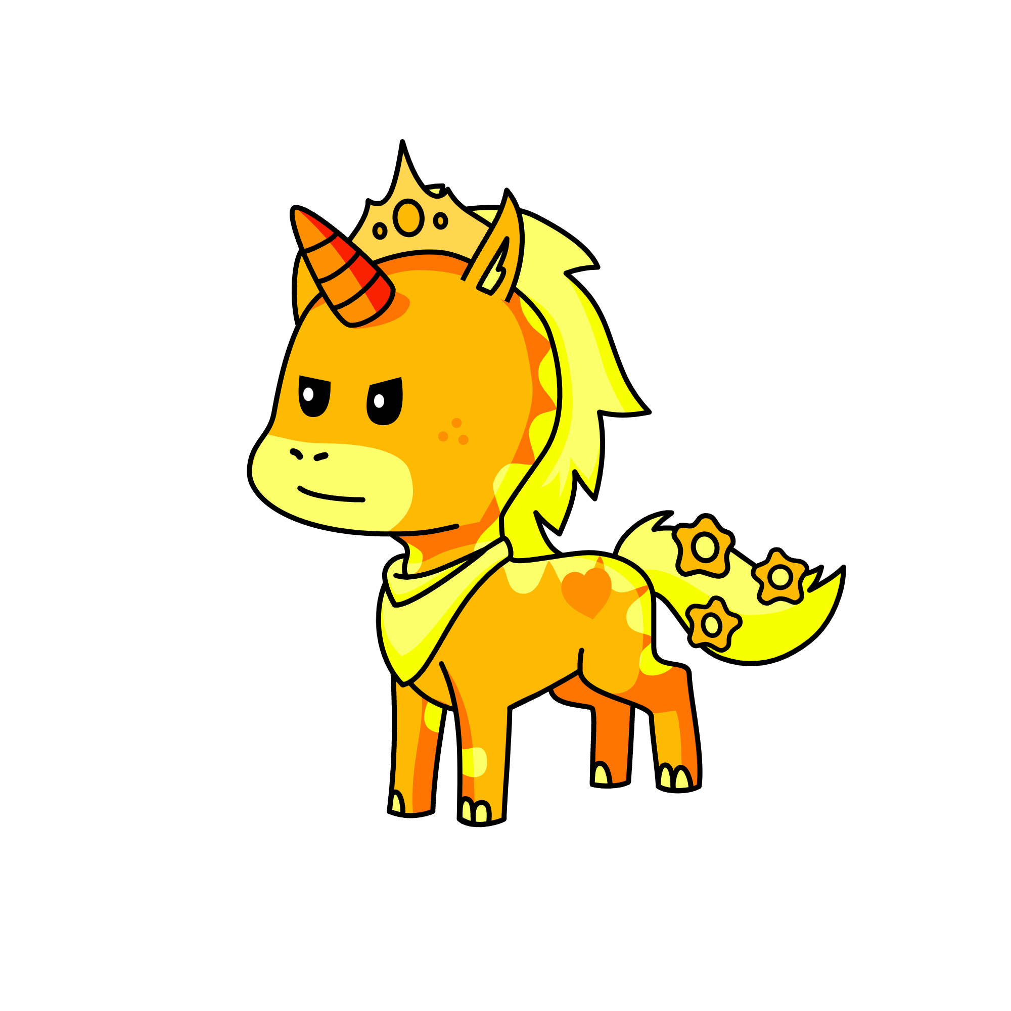 gold, the unicorn