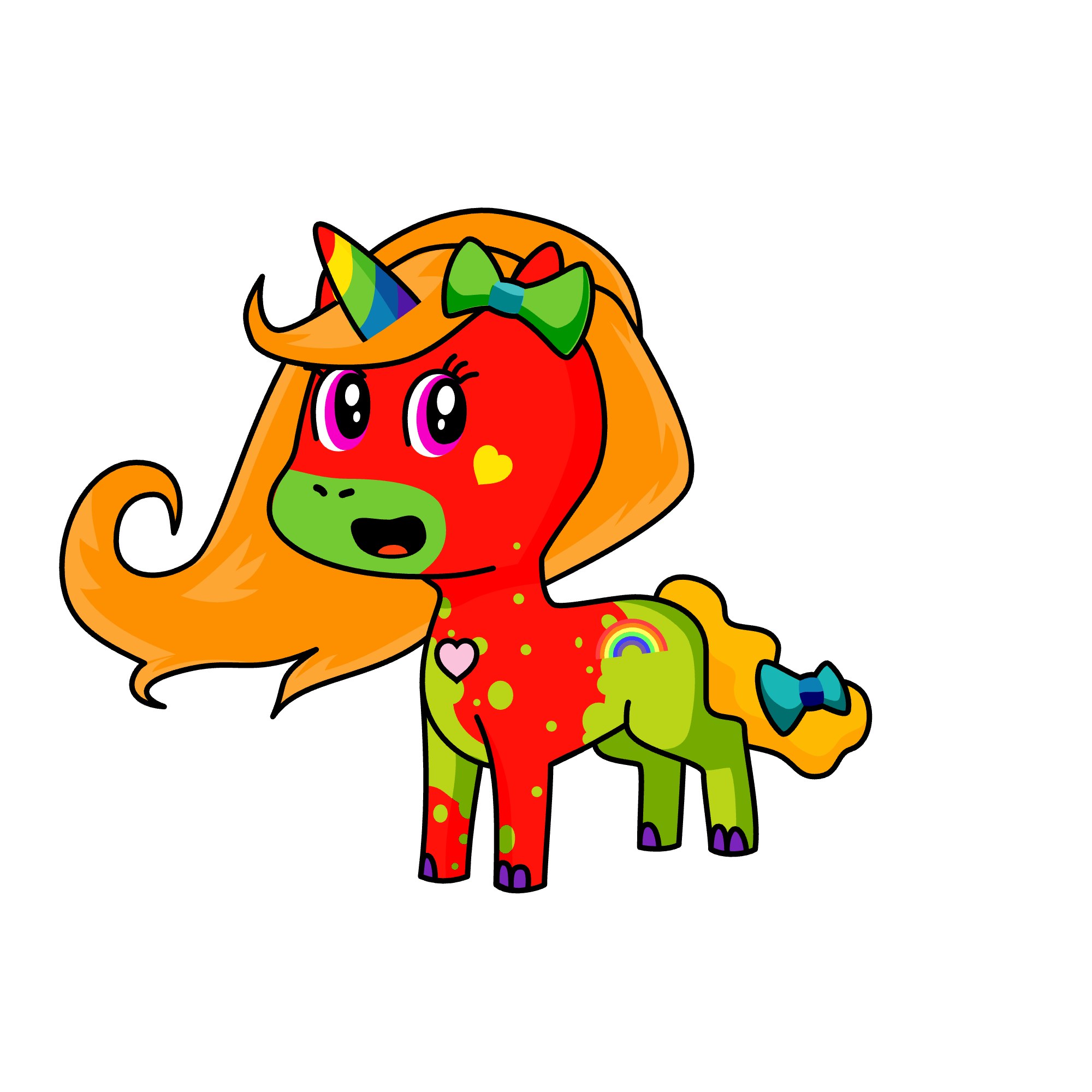 Rainbowy, the unicorn