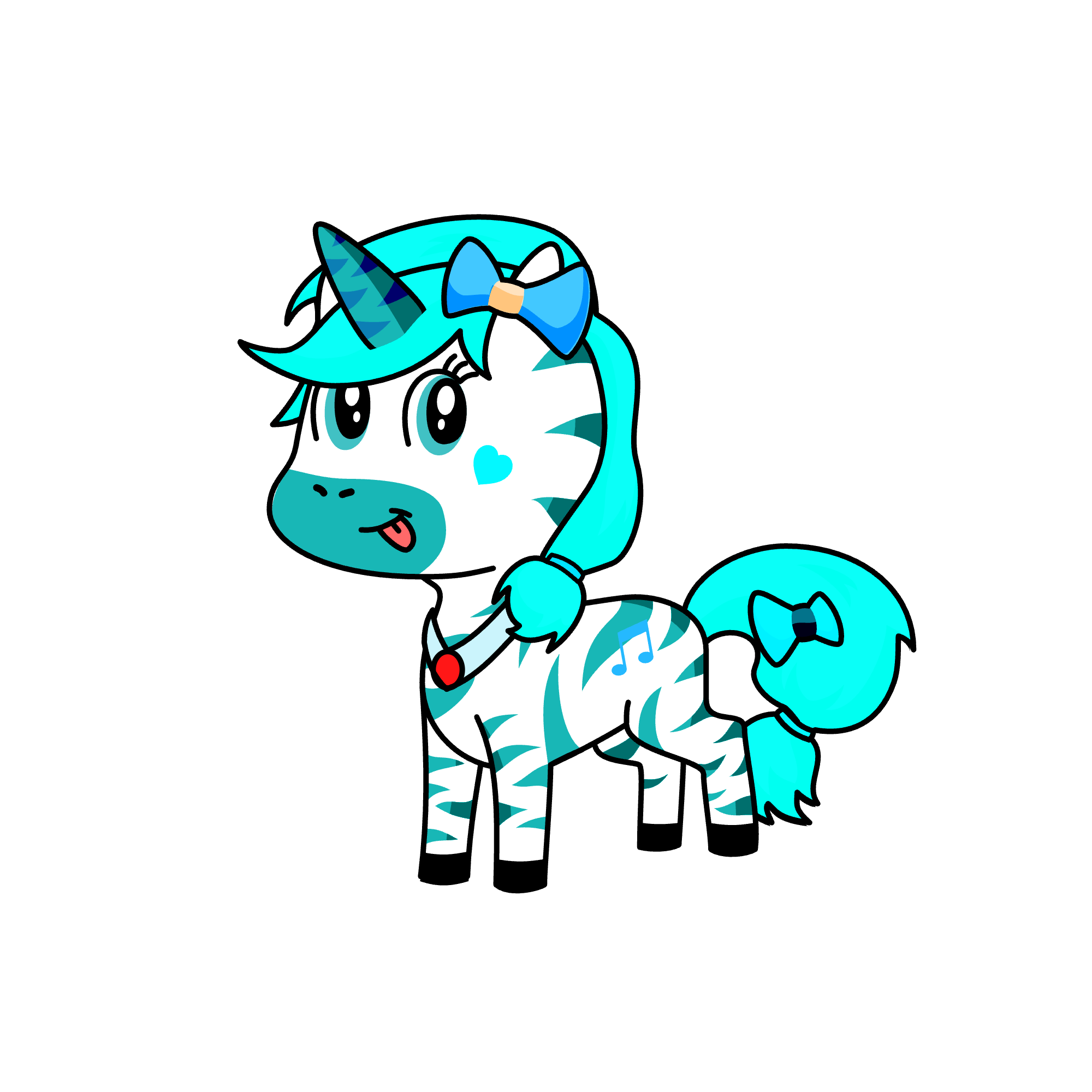 cute, the unicorn