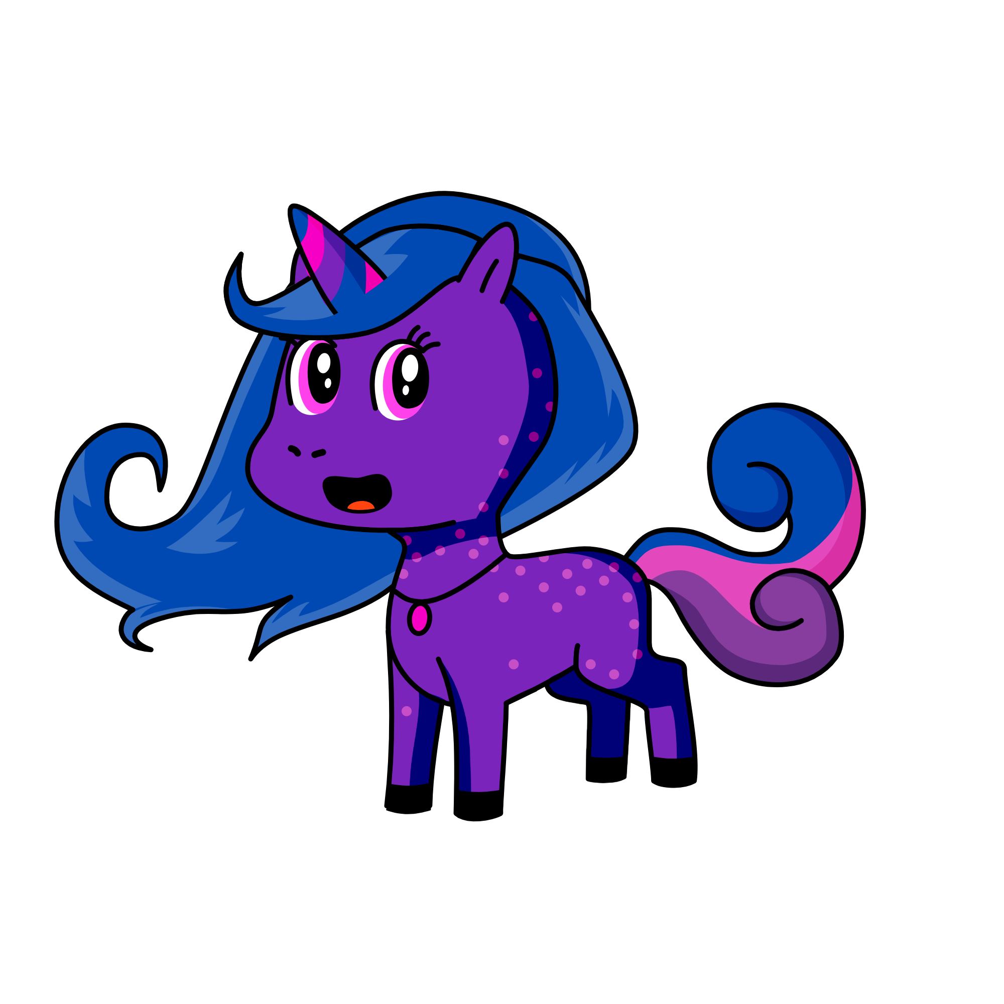 Midnight, the unicorn