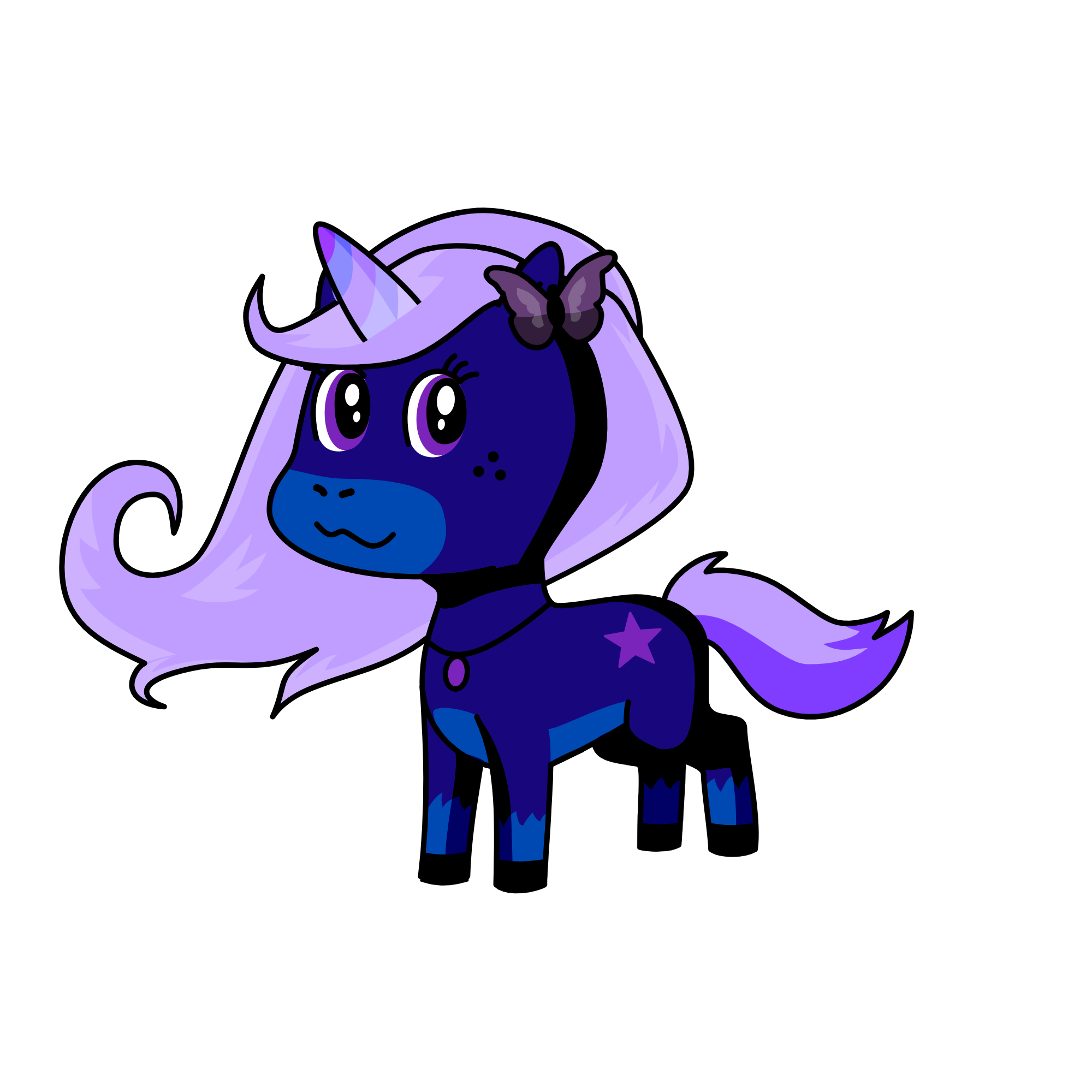Nachtblume, the unicorn