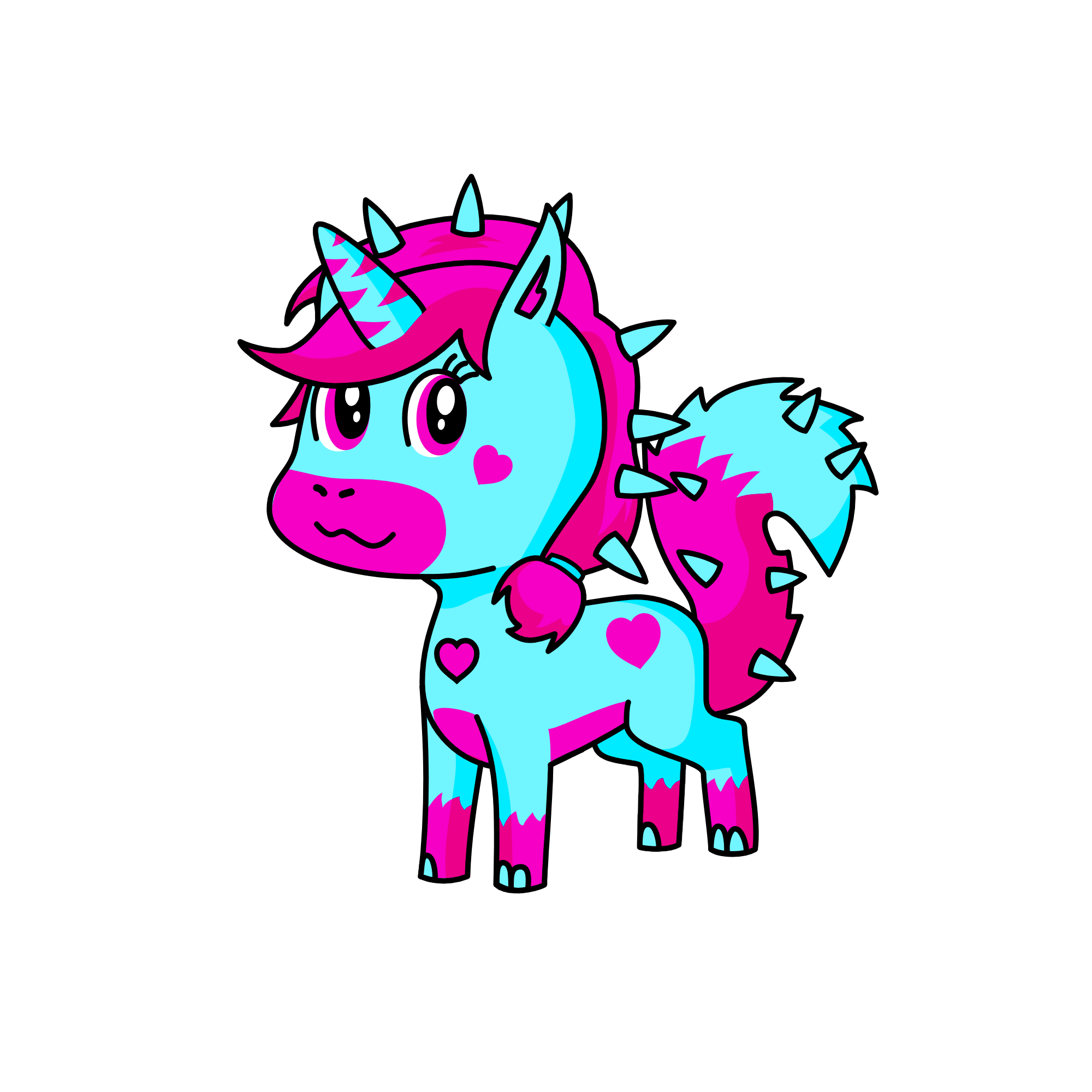 COTTON-CANDY, the unicorn