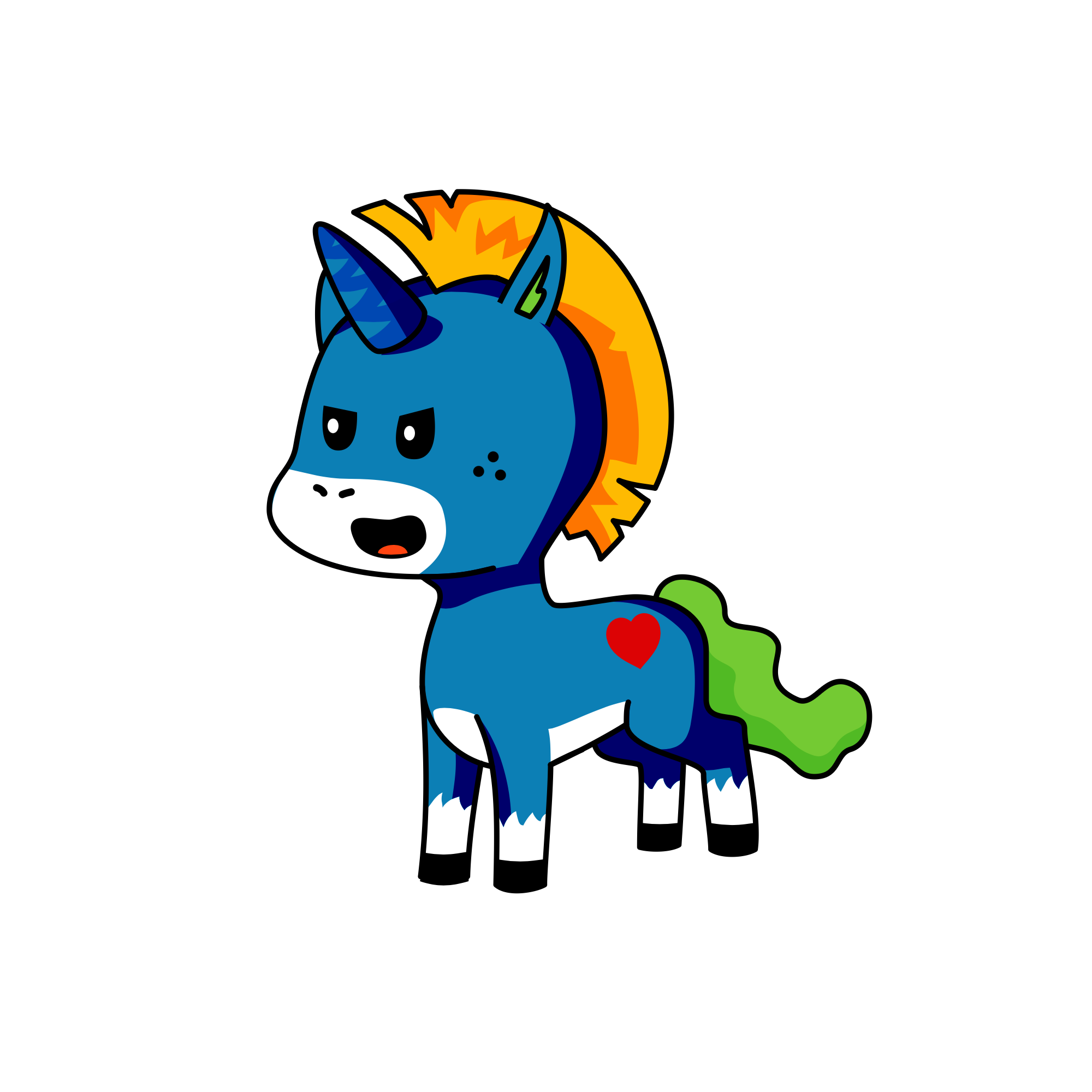 Mohawk , the unicorn