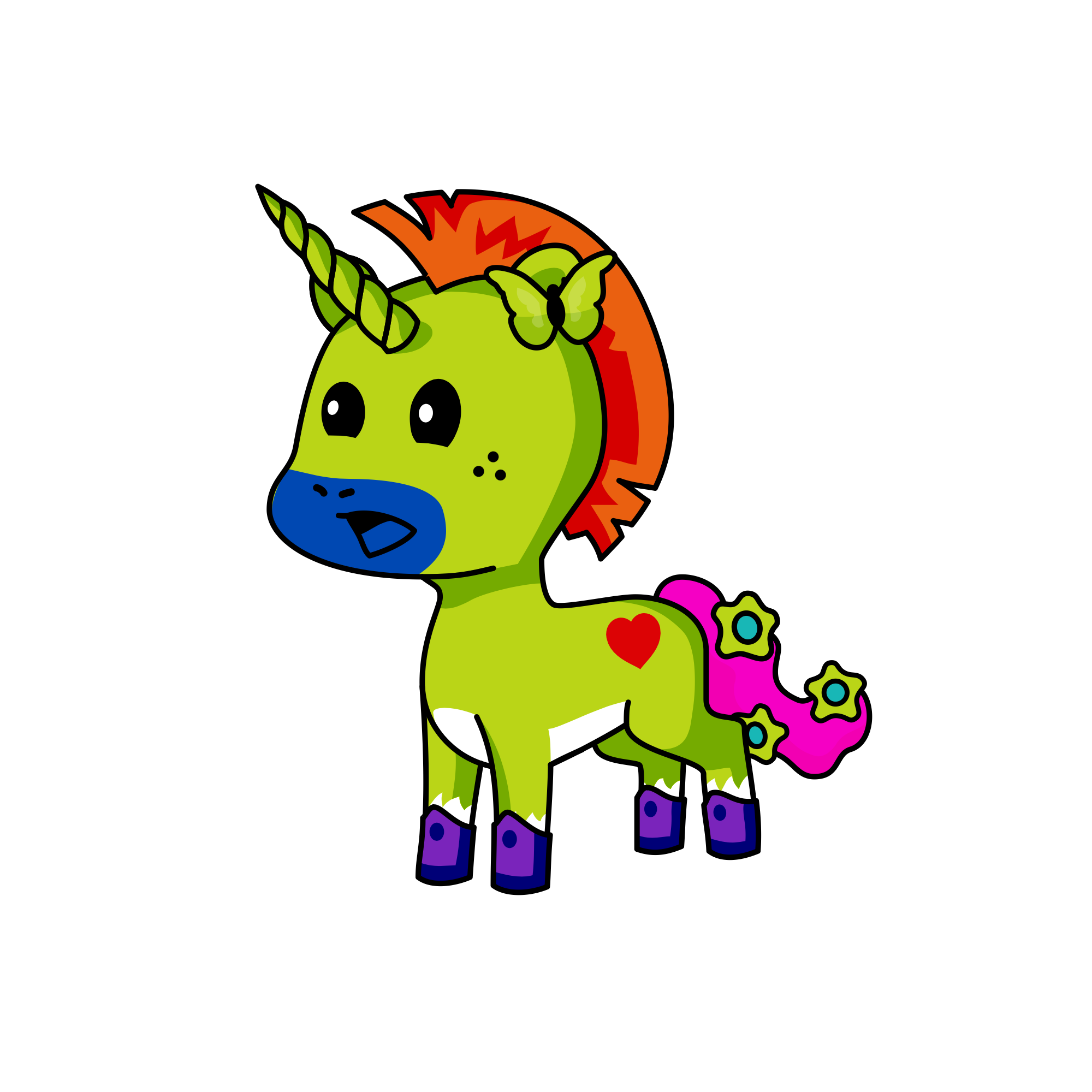 Leafy, the unicorn