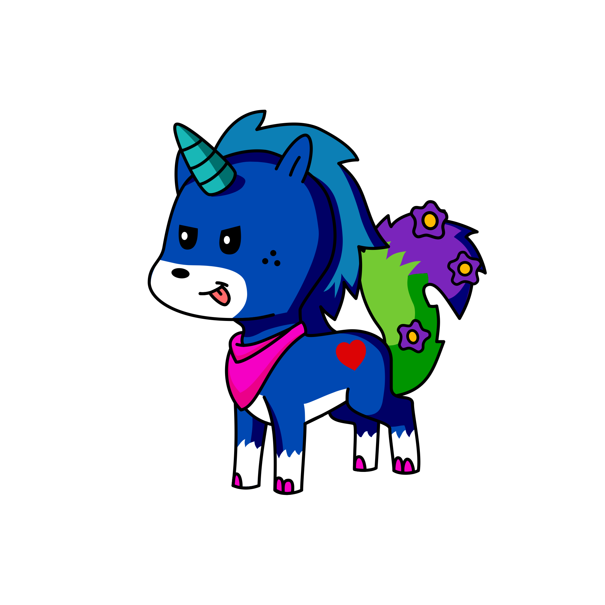 Icicle, the unicorn