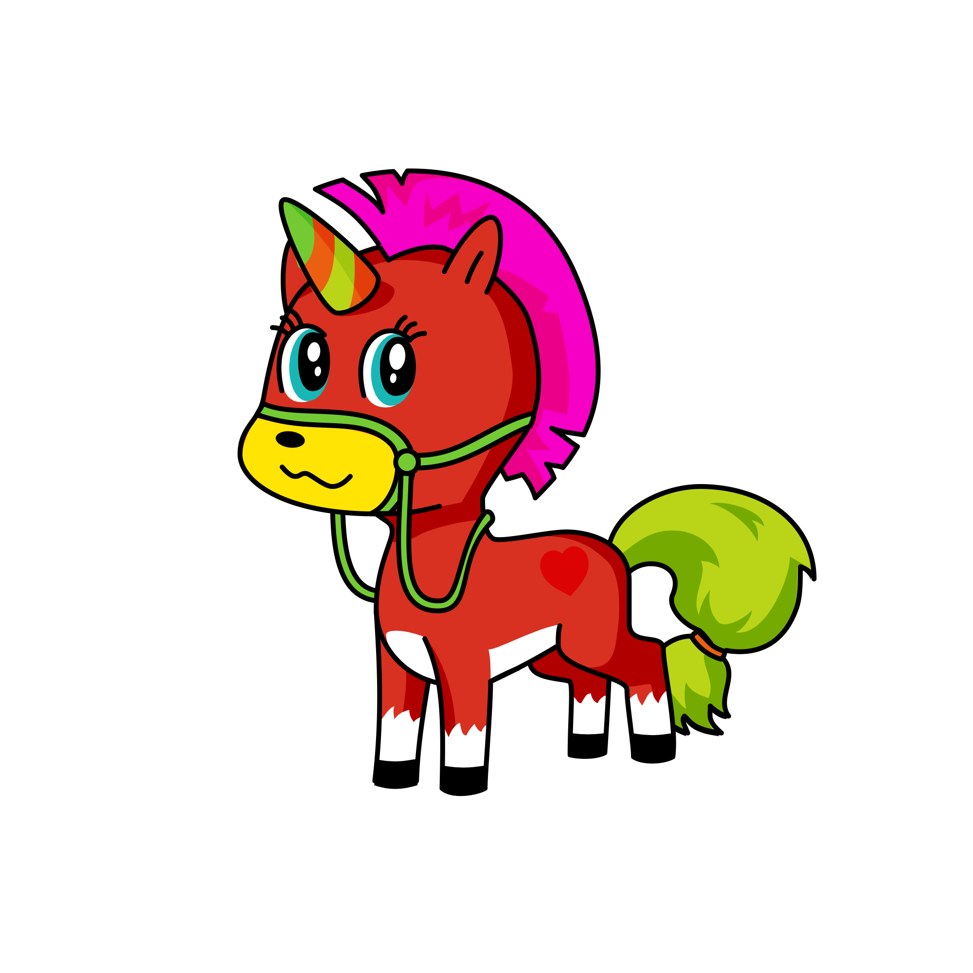 Firey, the unicorn