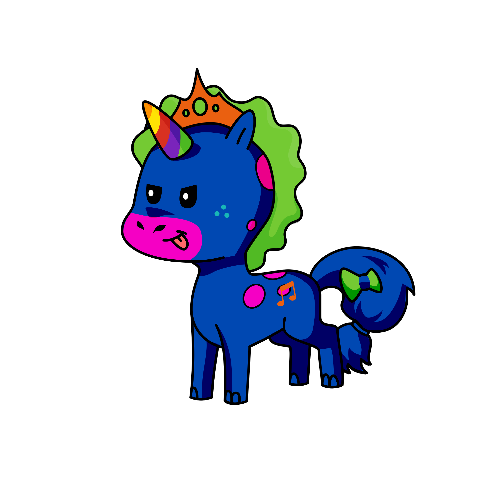 Pee, the unicorn