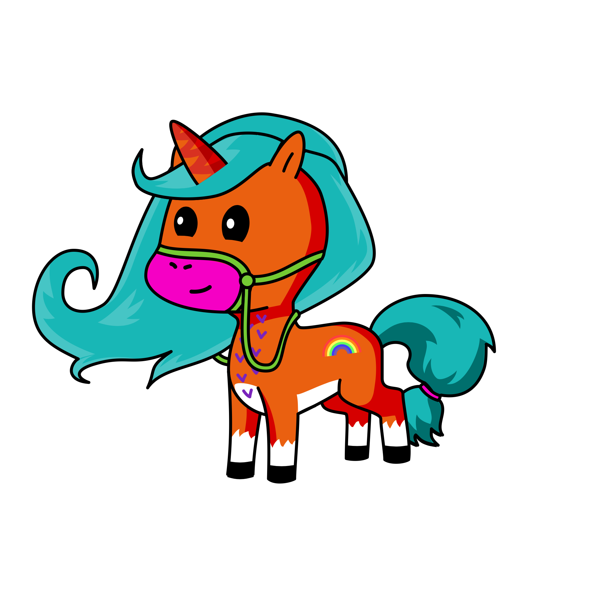 Tigeress, the unicorn