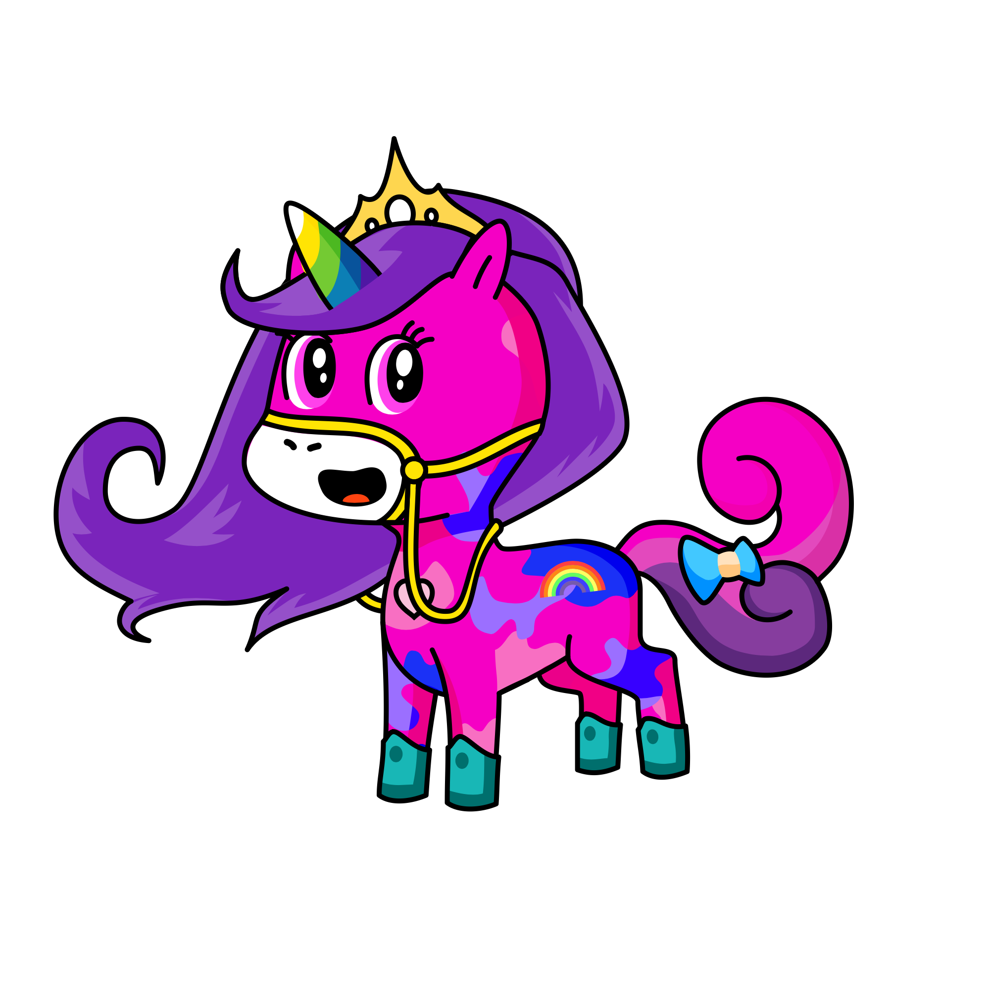 Shy, the unicorn