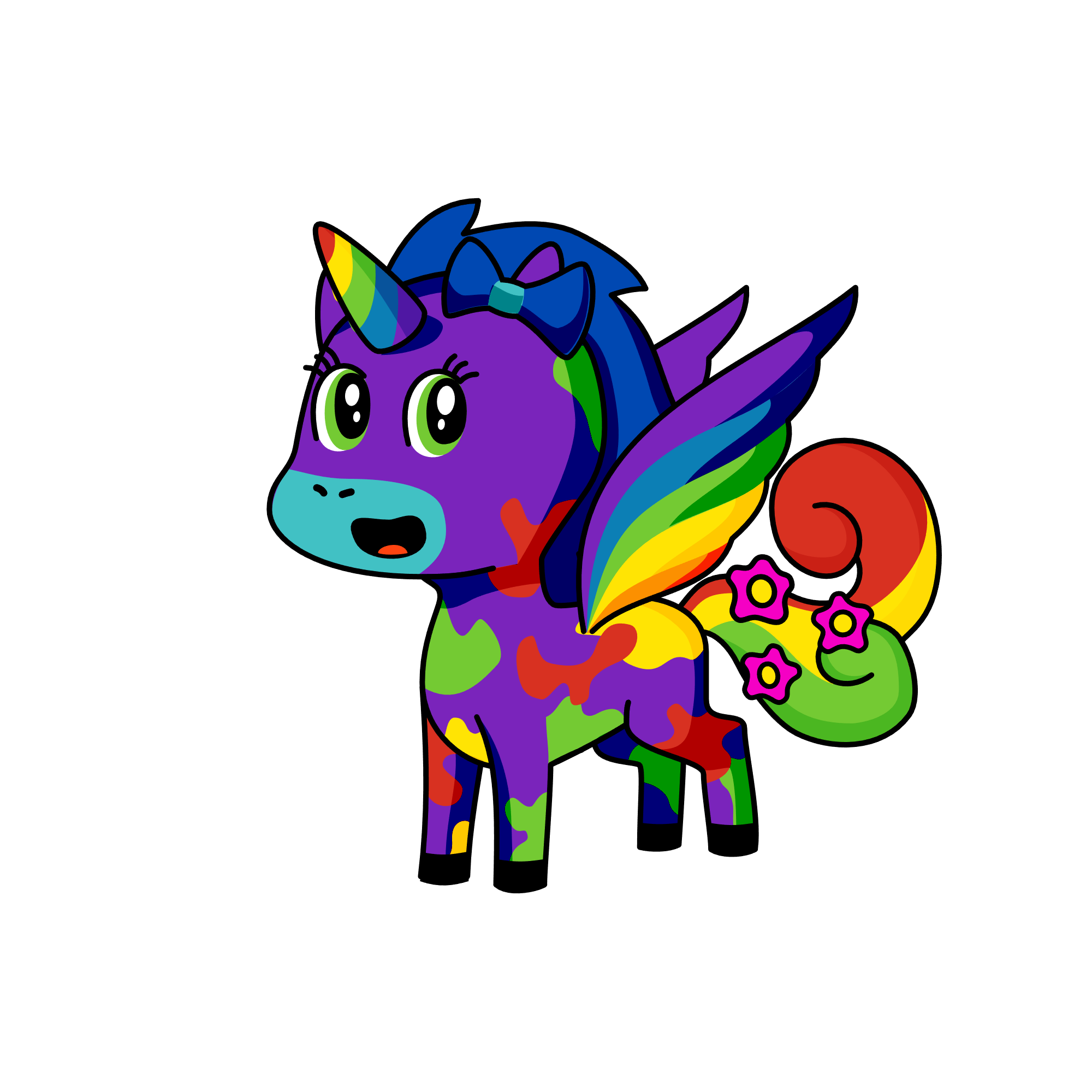 Little Rainbow, the unicorn