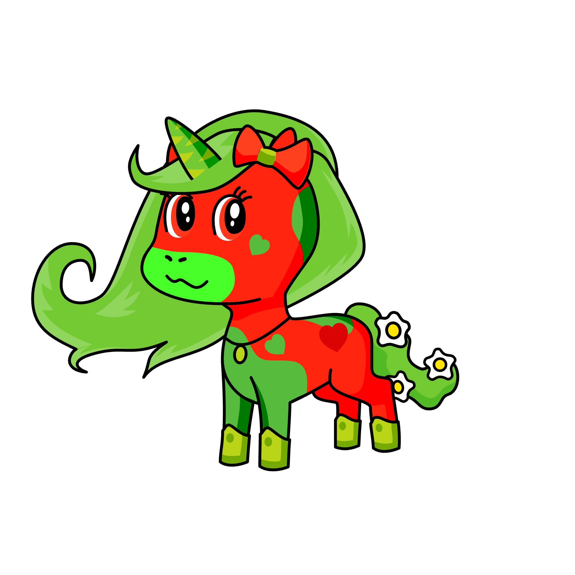 Strawberry, the unicorn