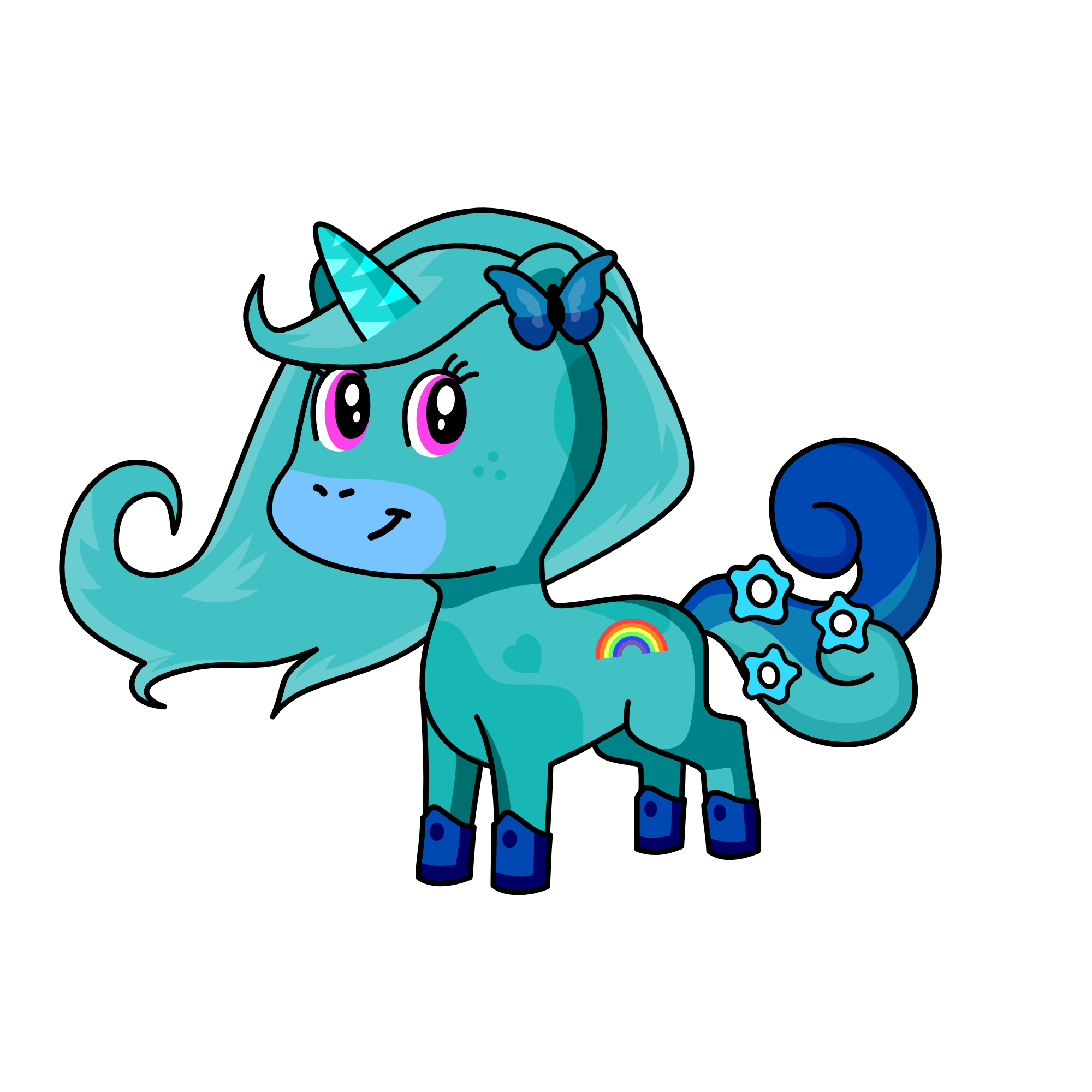 ms tealish, the unicorn
