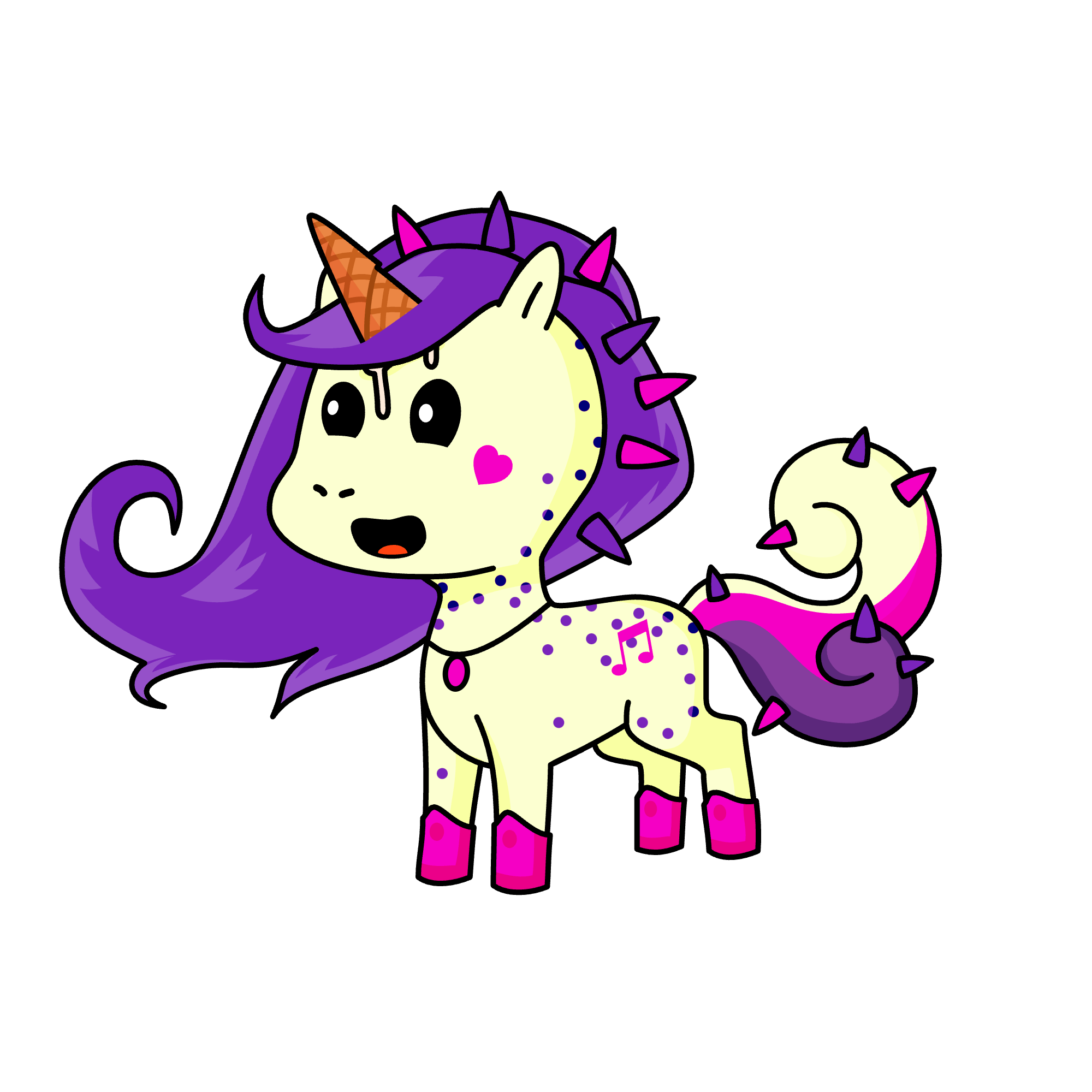 Little Ice Cream, the unicorn