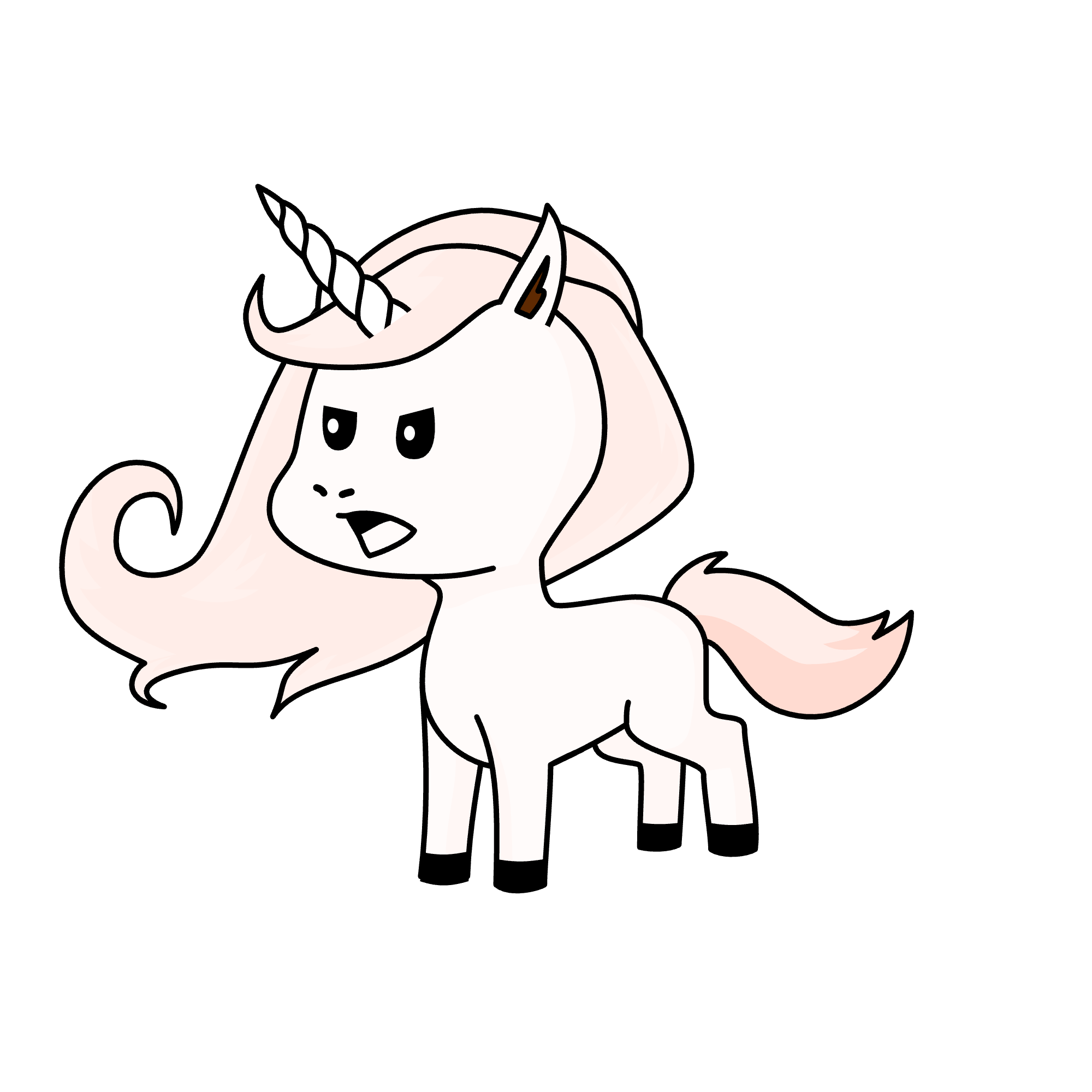 I wish I were a unicorn so I could stab idiots with my head. , the unicorn