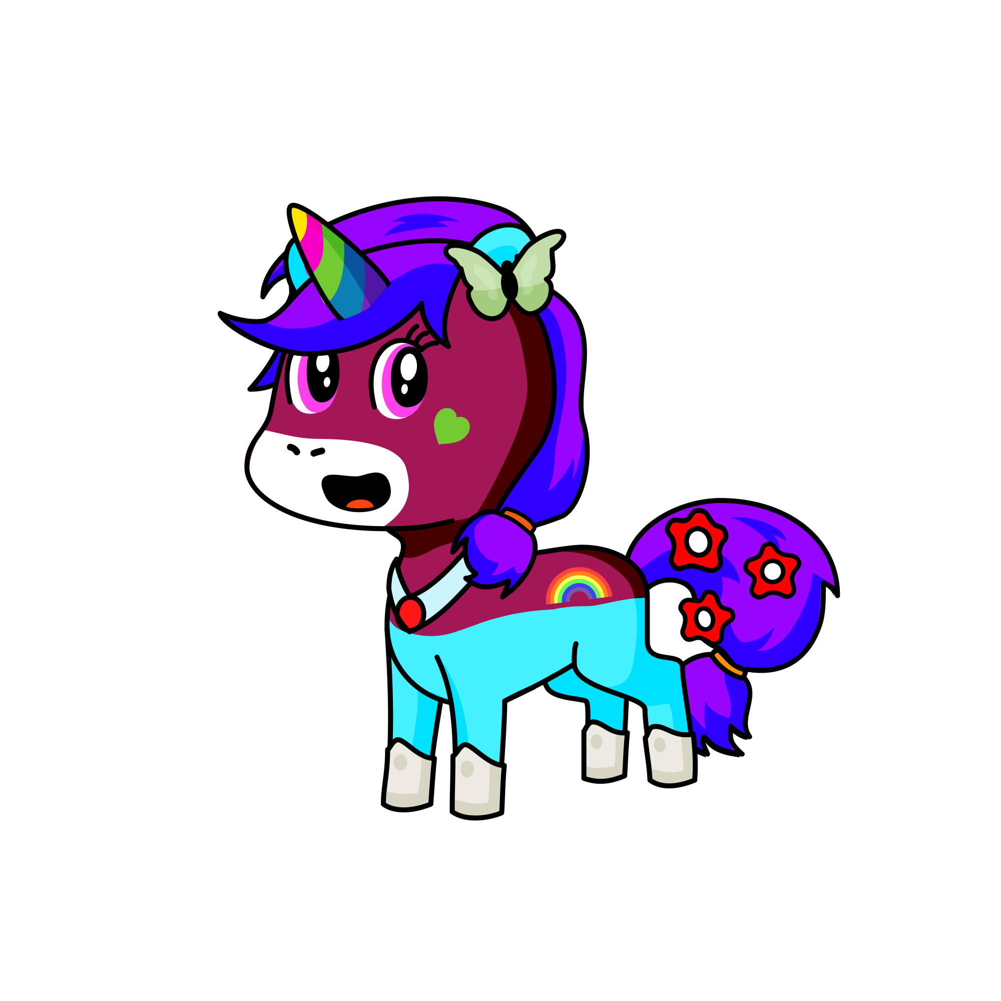 Glitter , the unicorn