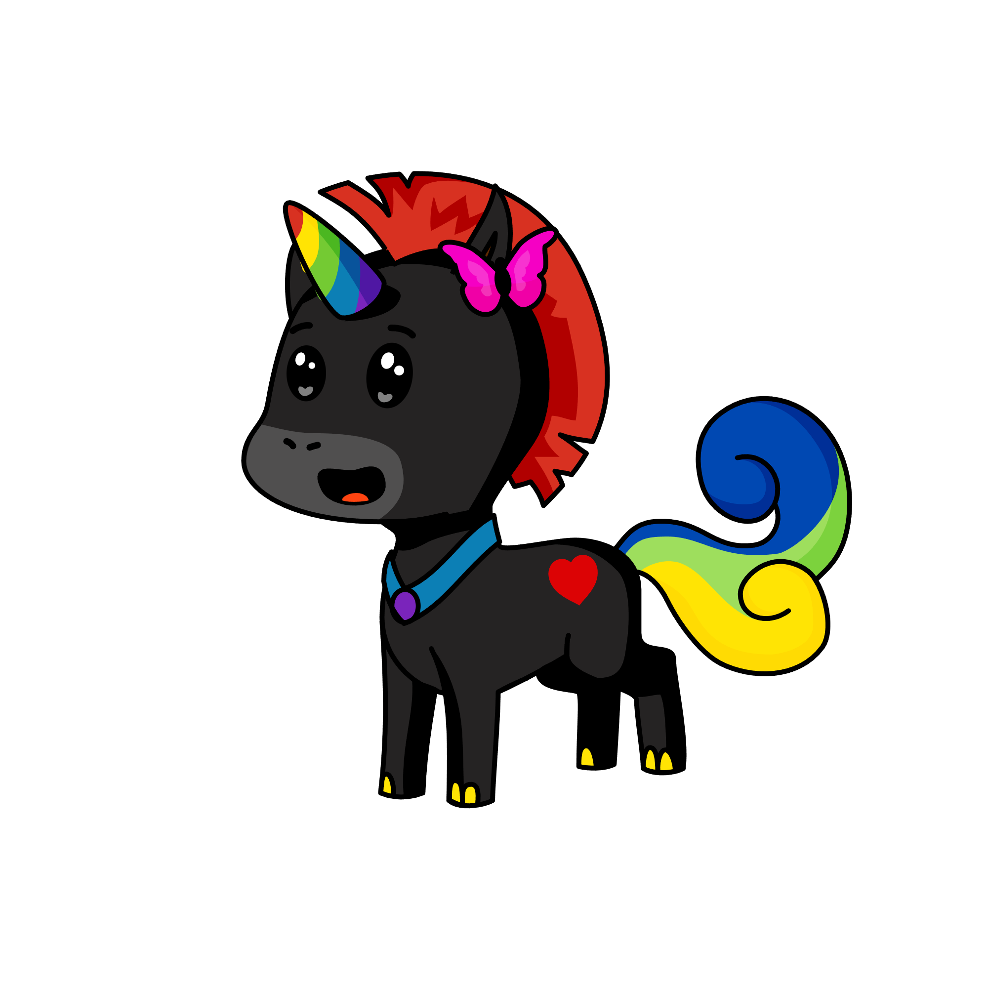Mr. Can, the unicorn